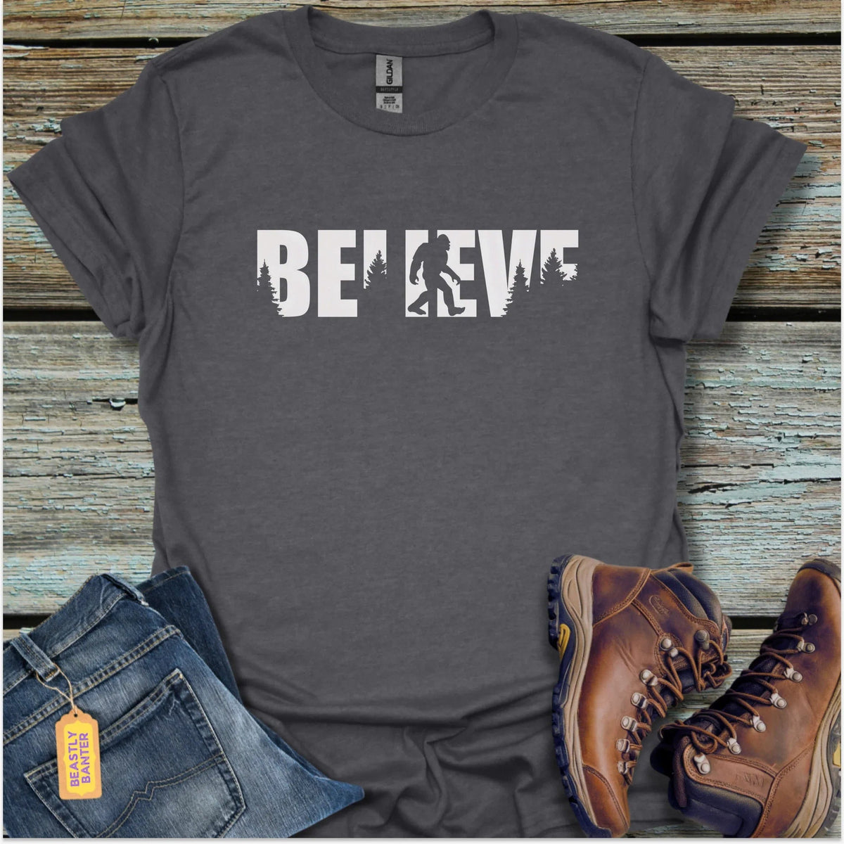 Bigfoot Believe T-Shirt - Beastly Banter