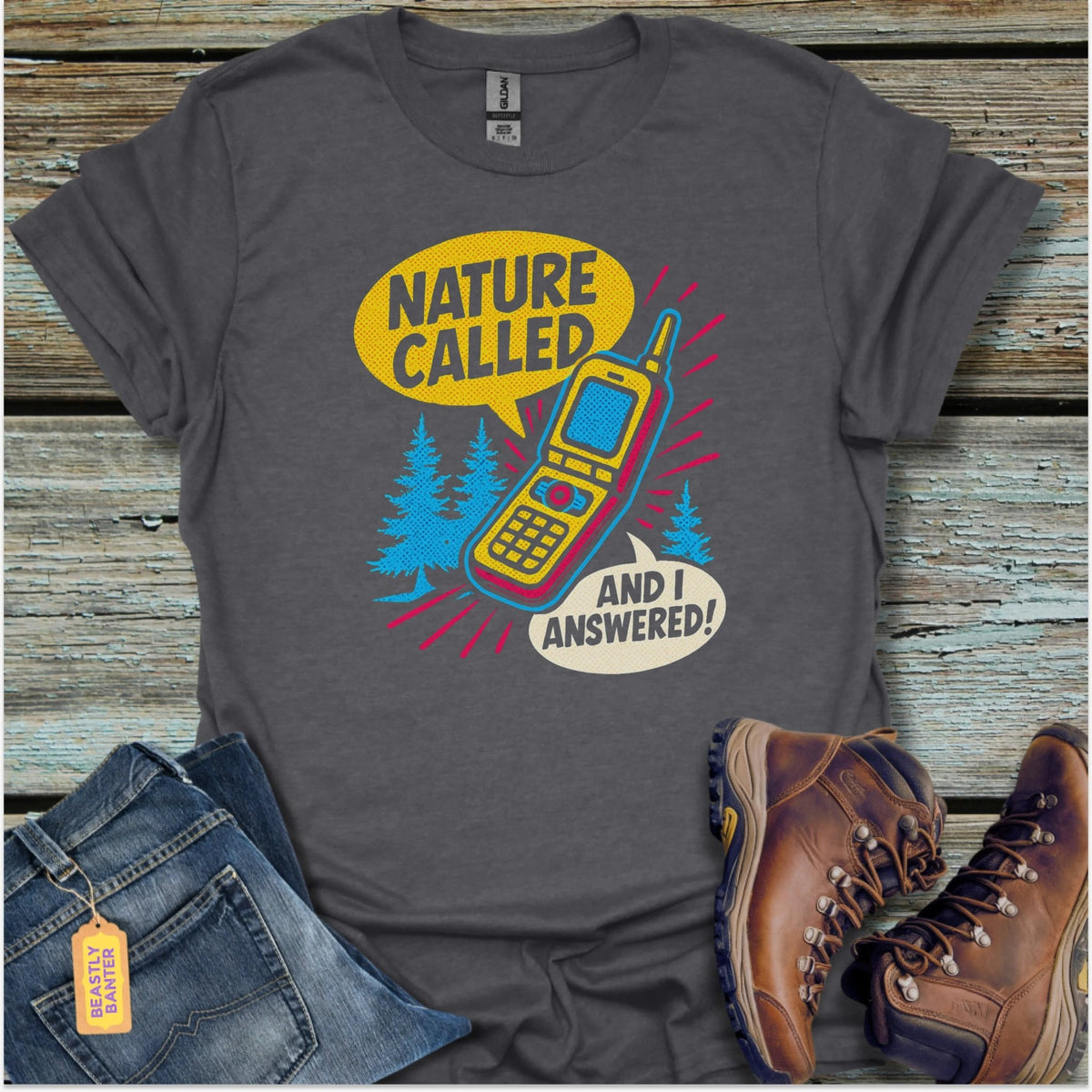 Nature Called Hiking T-Shirt - Beastly Banter