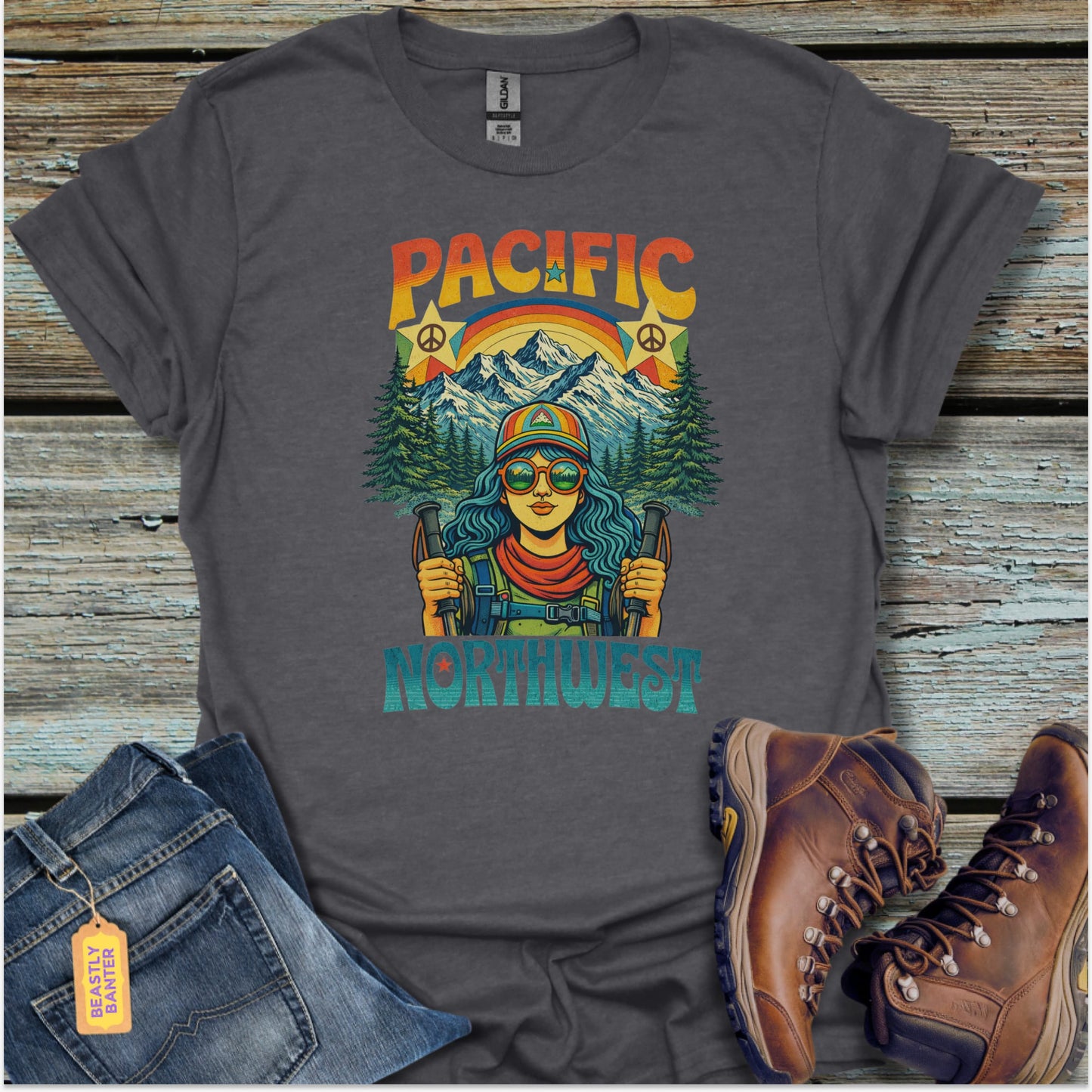 Pacific Northwest Hiking T-Shirt - Beastly Banter