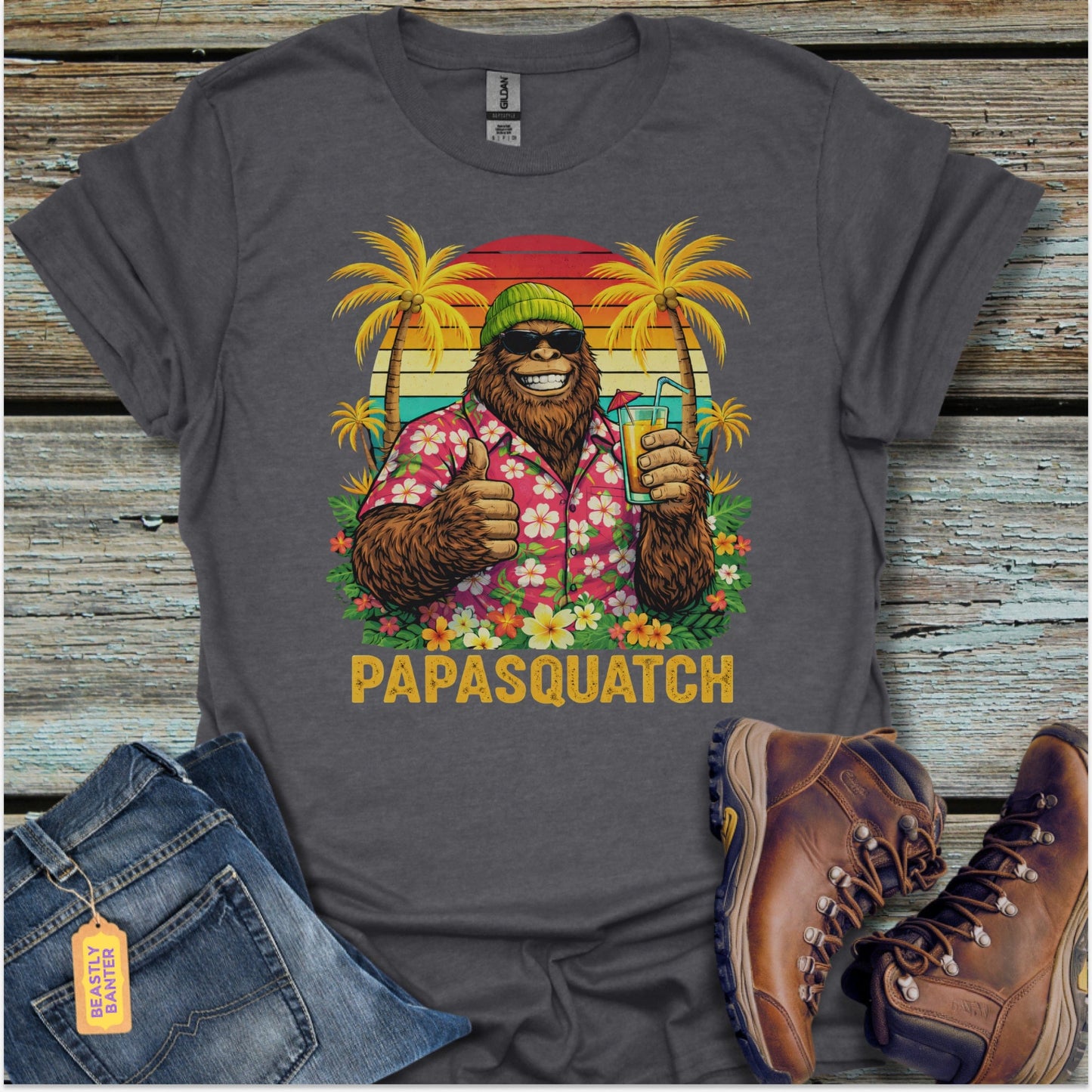 Best Dad Papasquatch T-Shirt
