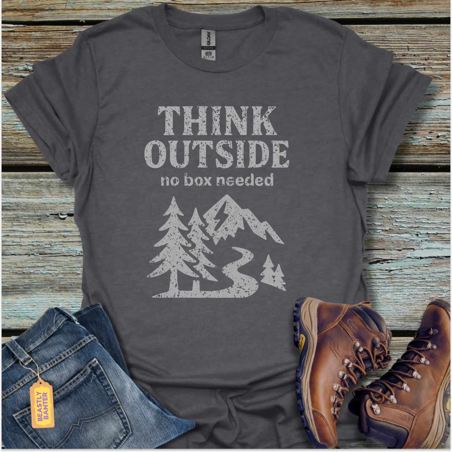 Think Outside, No Box T-Shirt