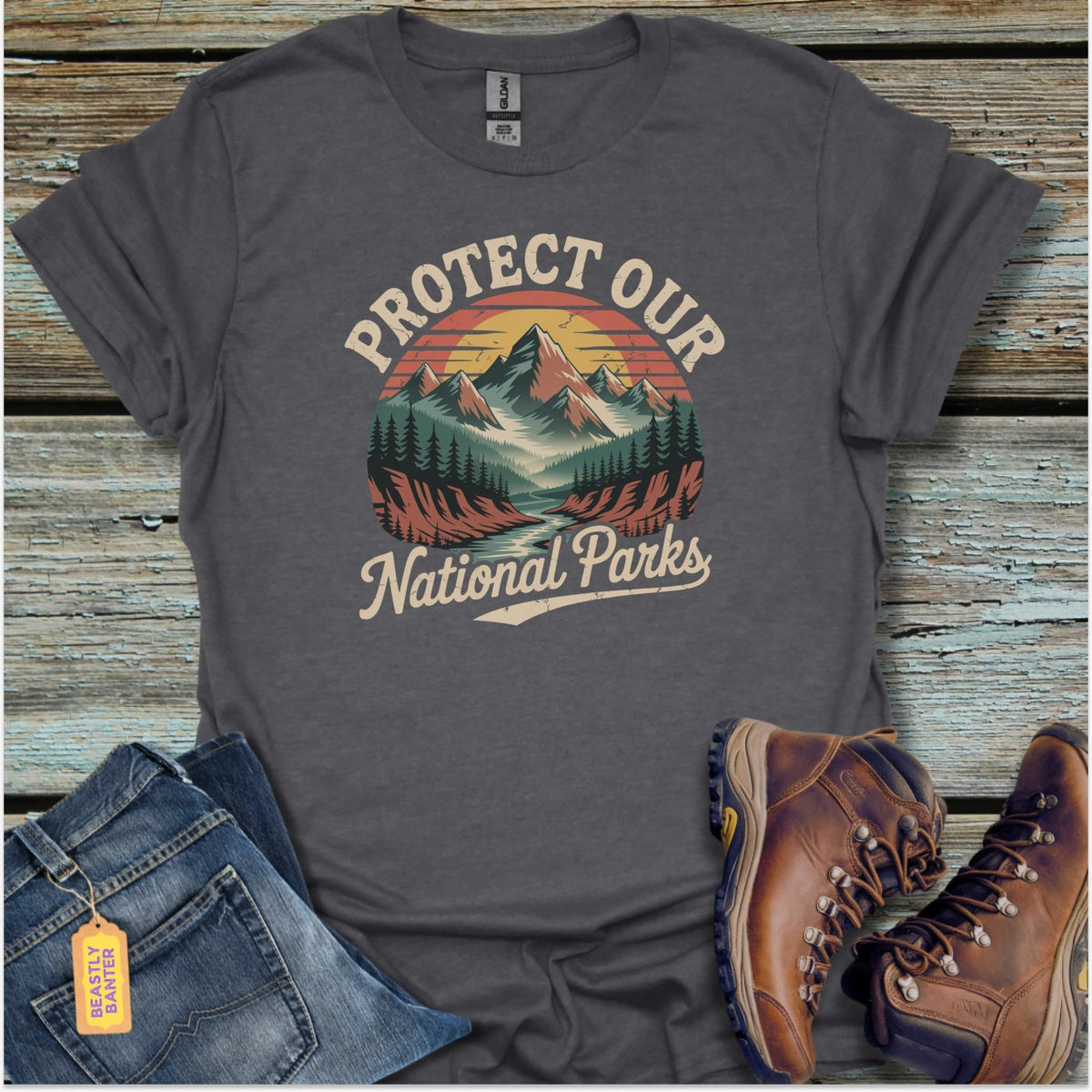 Protect Our Parks Hiking T-Shirt - Beastly Banter
