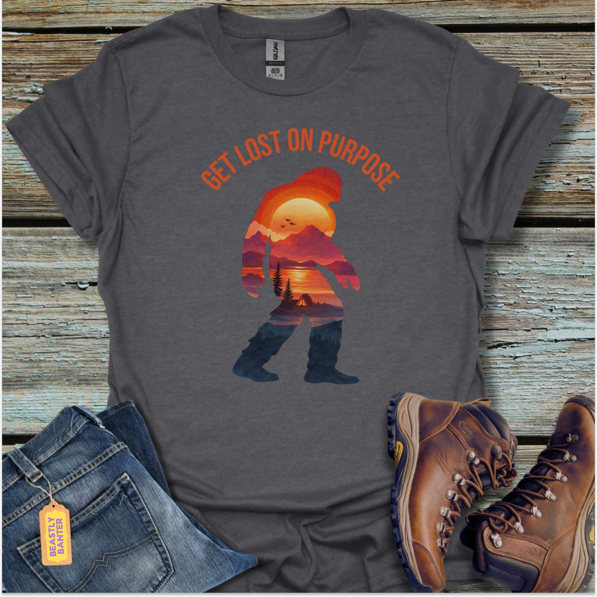 Bigfoot Get Lost T-Shirt - Beastly Banter
