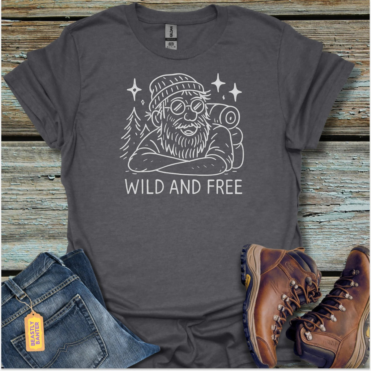 Wild & Free Hiking T-Shirt - Beastly Banter
