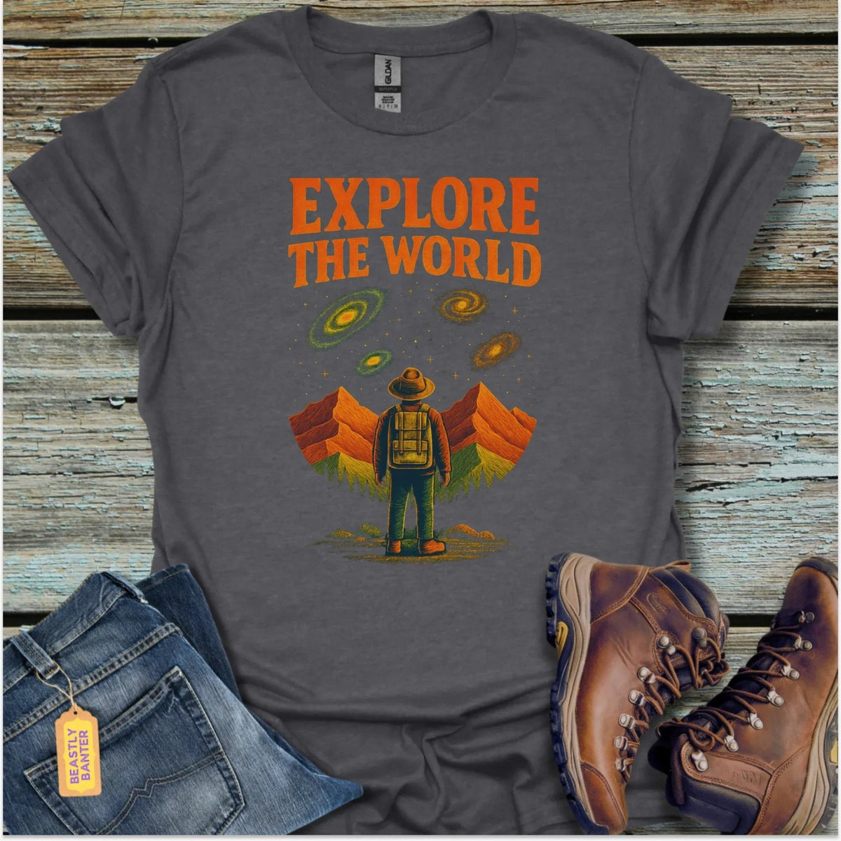 Explore The World Trail T-Shirt - Beastly Banter