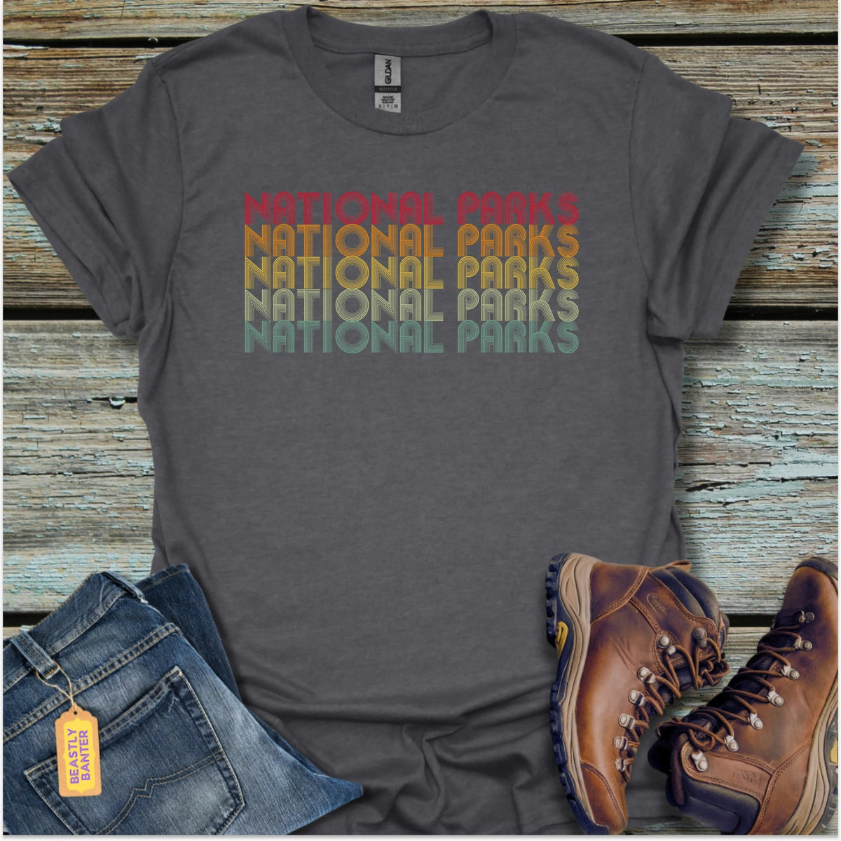 Retro 70s National Parks T-Shirt - Beastly Banter