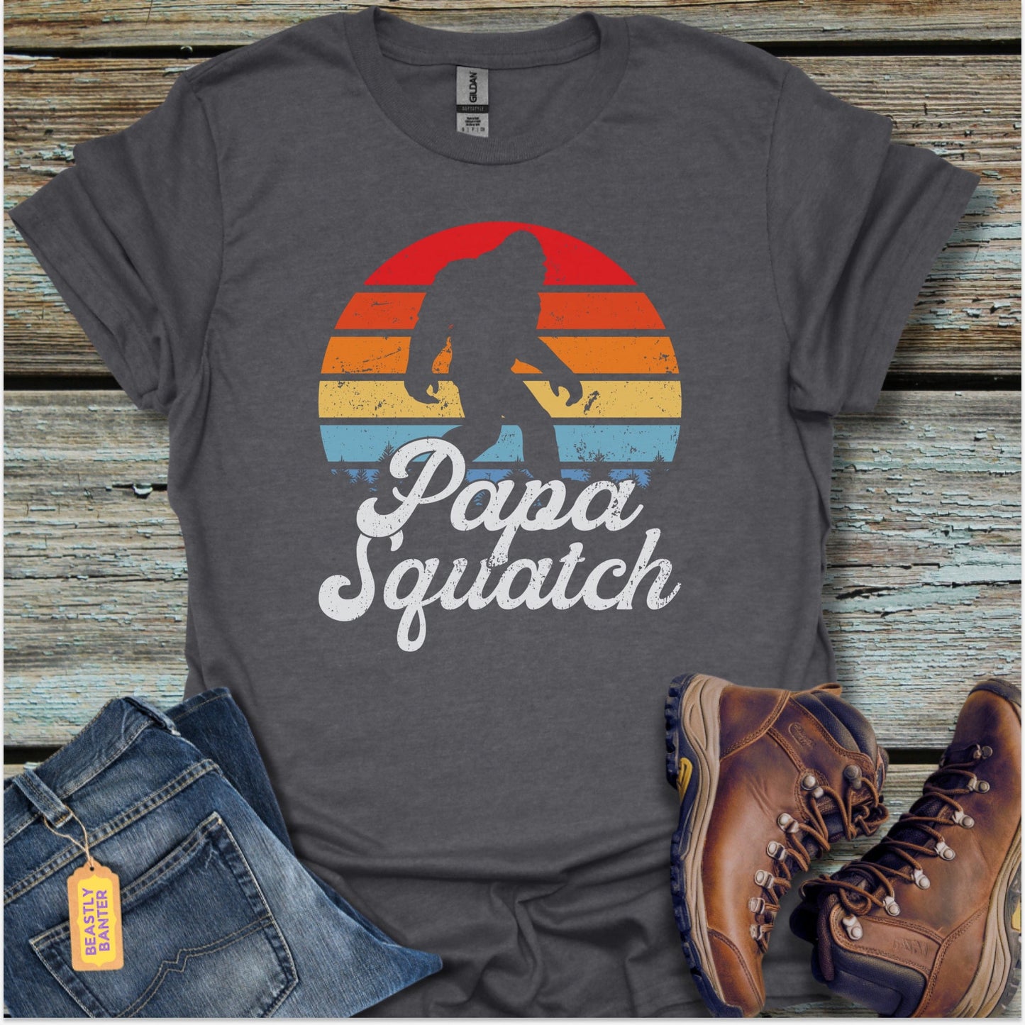 Papa Squatch Bigfoot T-Shirt - Beastly Banter