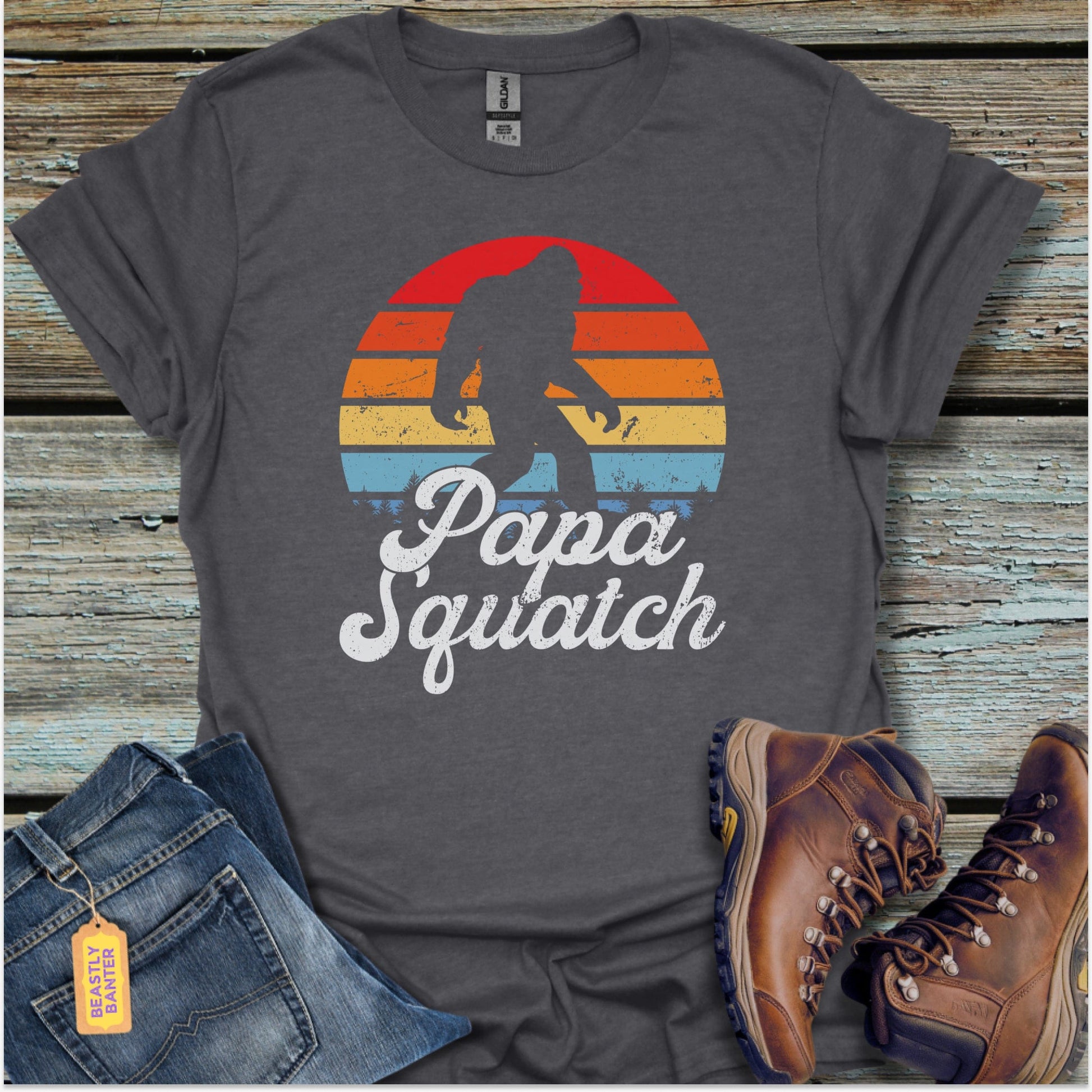 Papa Squatch Bigfoot T-Shirt - Beastly Banter