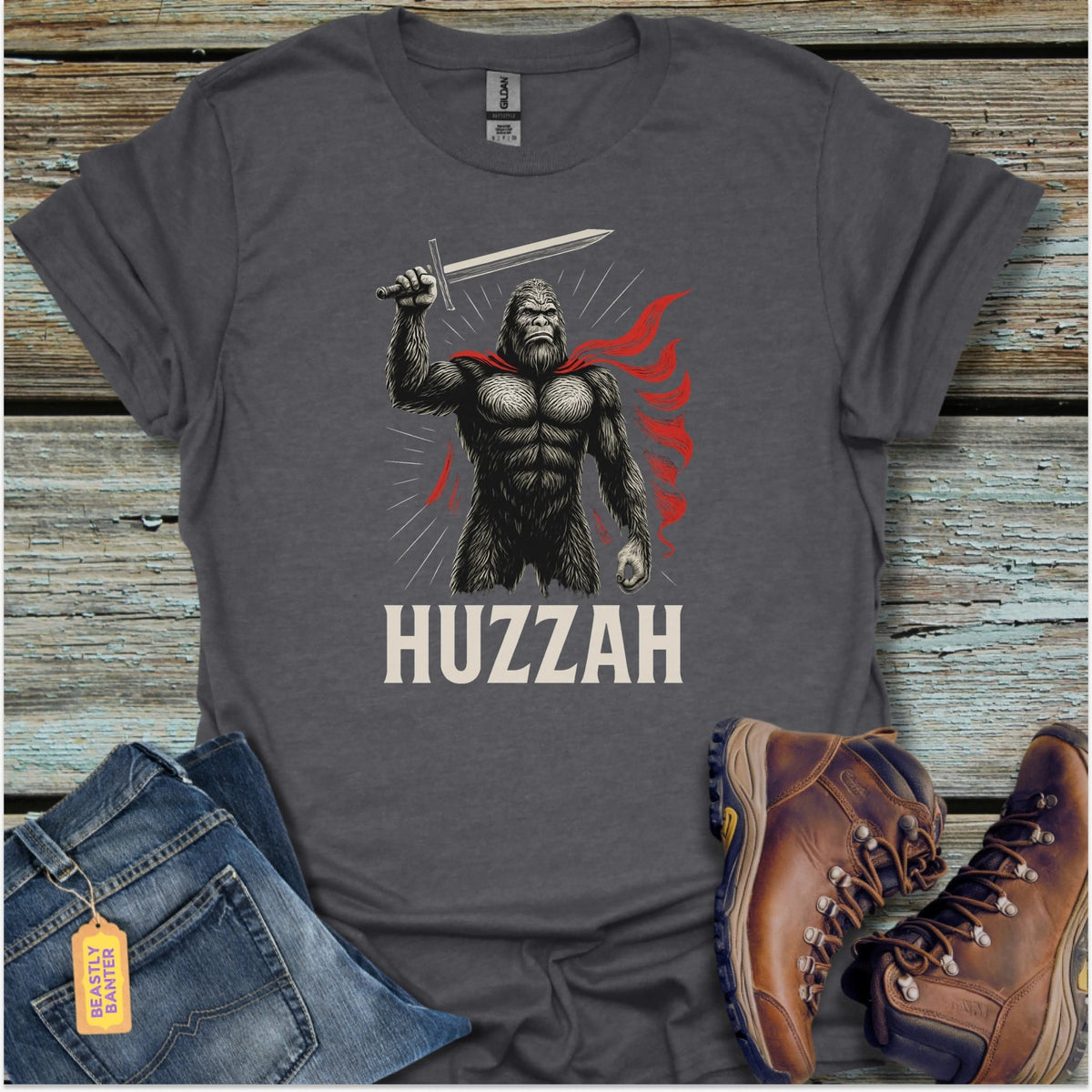 Bigfoot Huzzah T-Shirt - Beastly Banter
