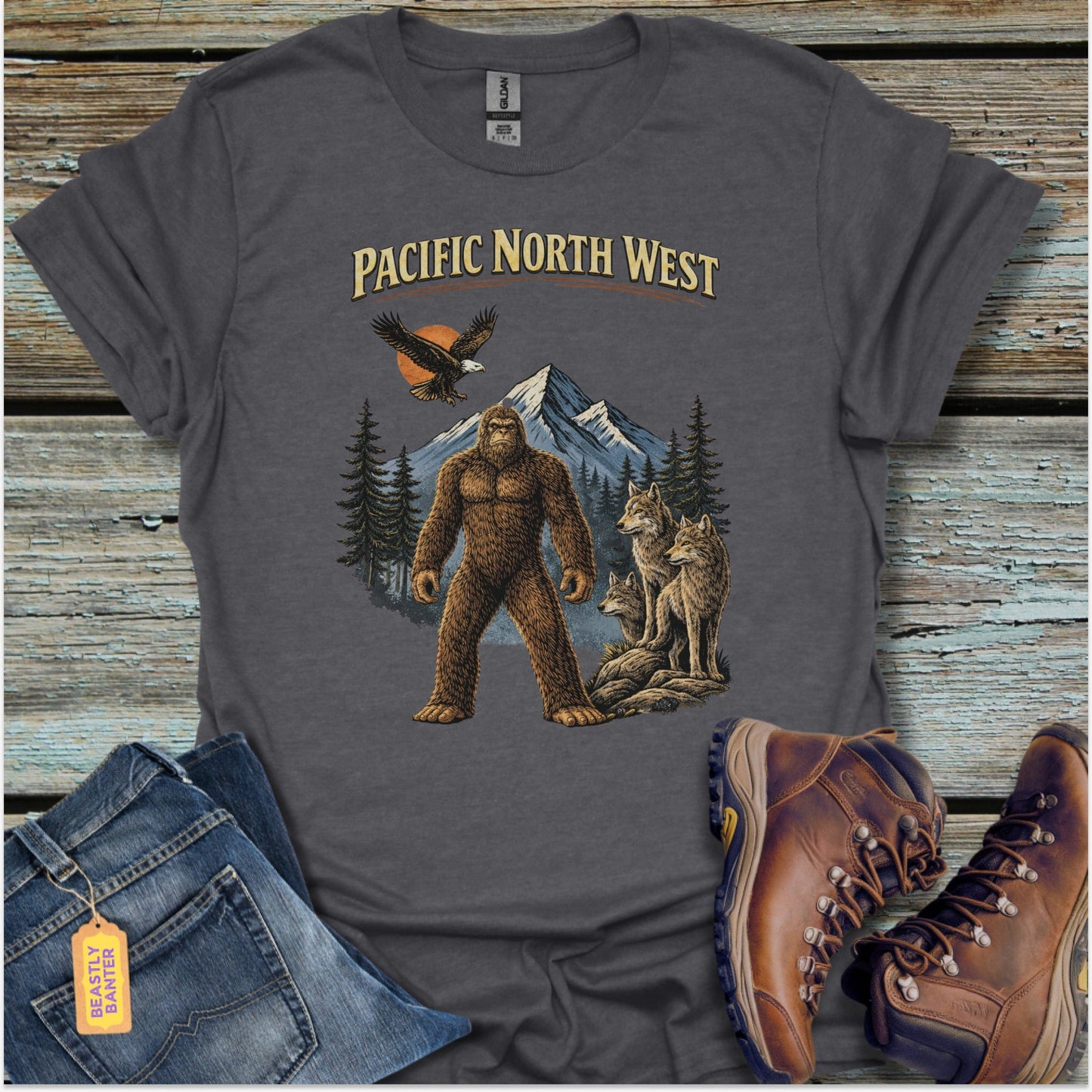 Pacific North West Legendary Presence T-Shirt - Beastly Banter