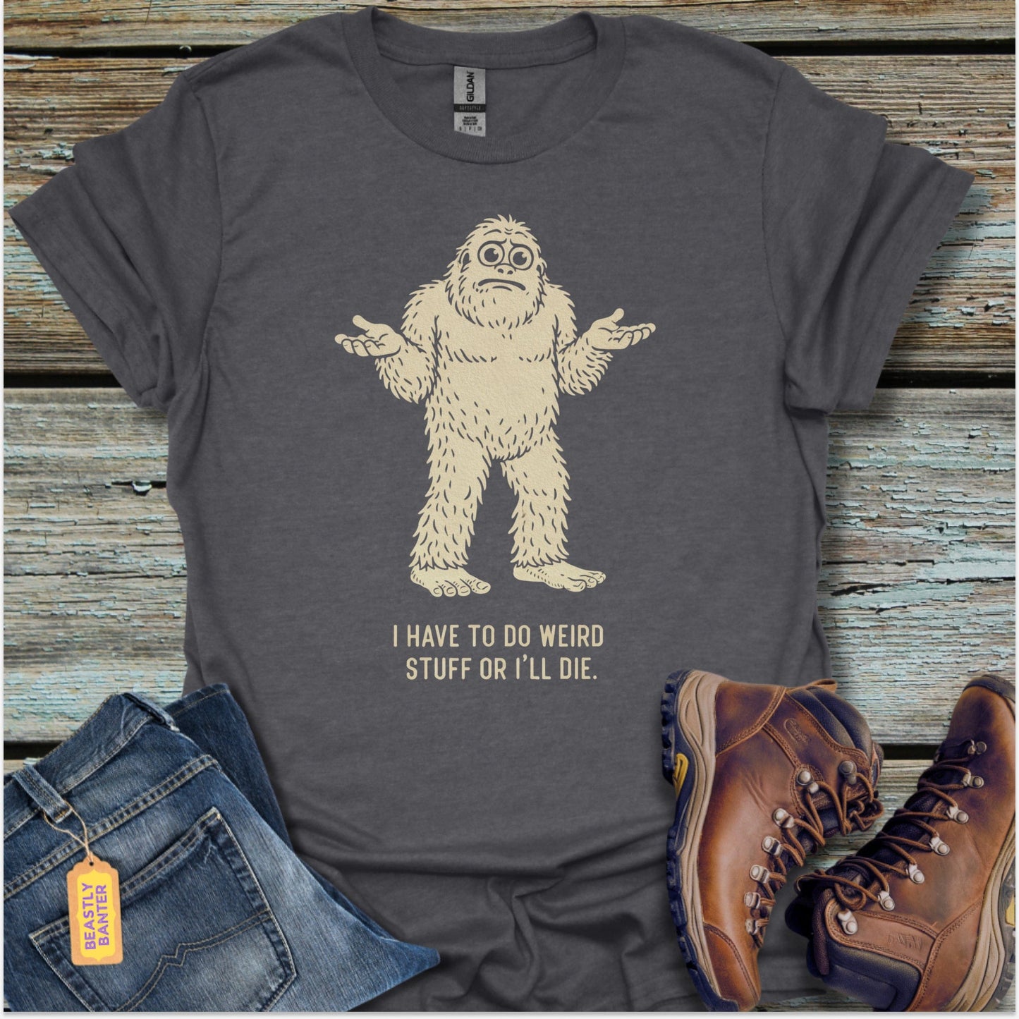 Bigfoot Weird Things T-Shirt