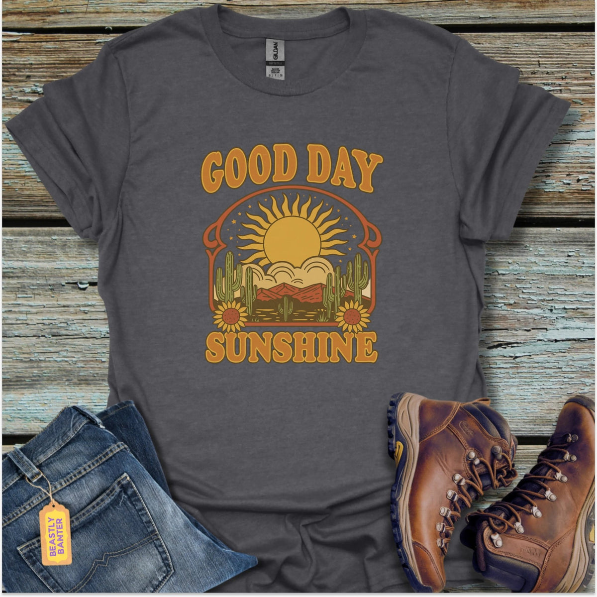 Good Day Sunshine Hiking T-Shirt - Beastly Banter