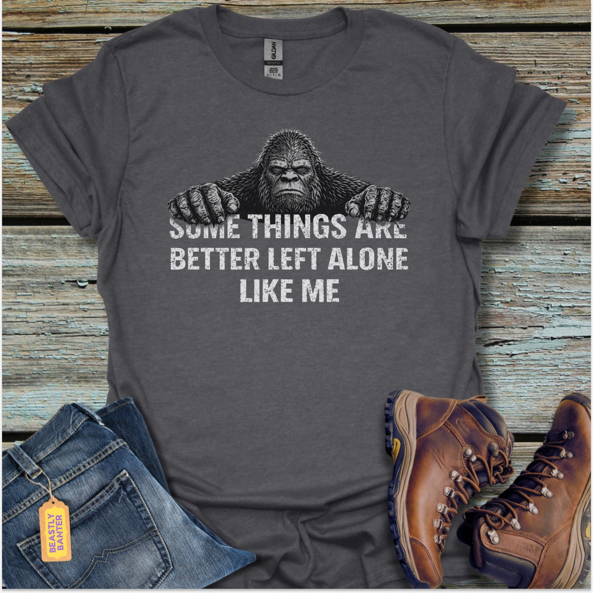 Leave Bigfoot Alone T-Shirt - Beastly Banter