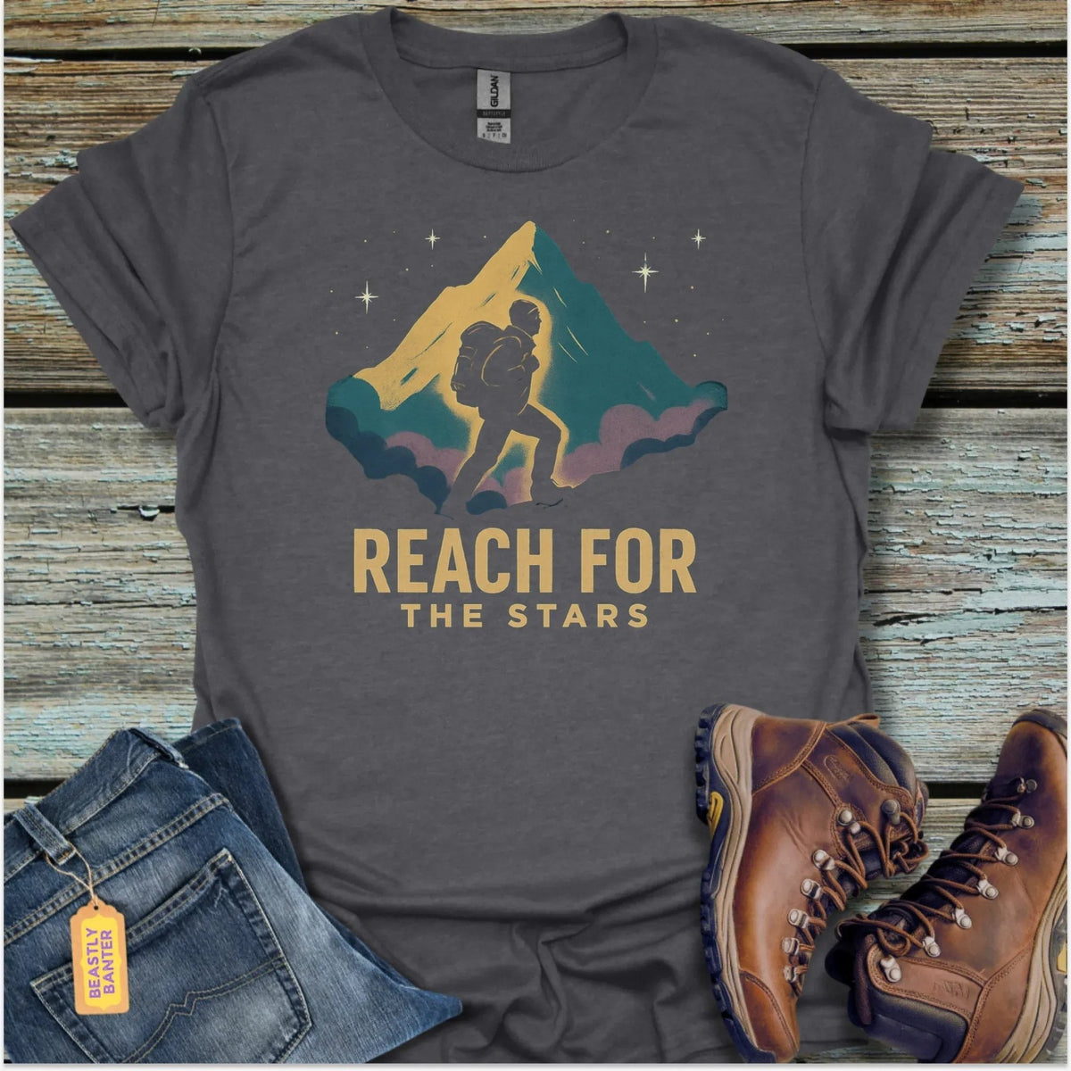 Reach For The Stars Trail T-Shirt - Beastly Banter