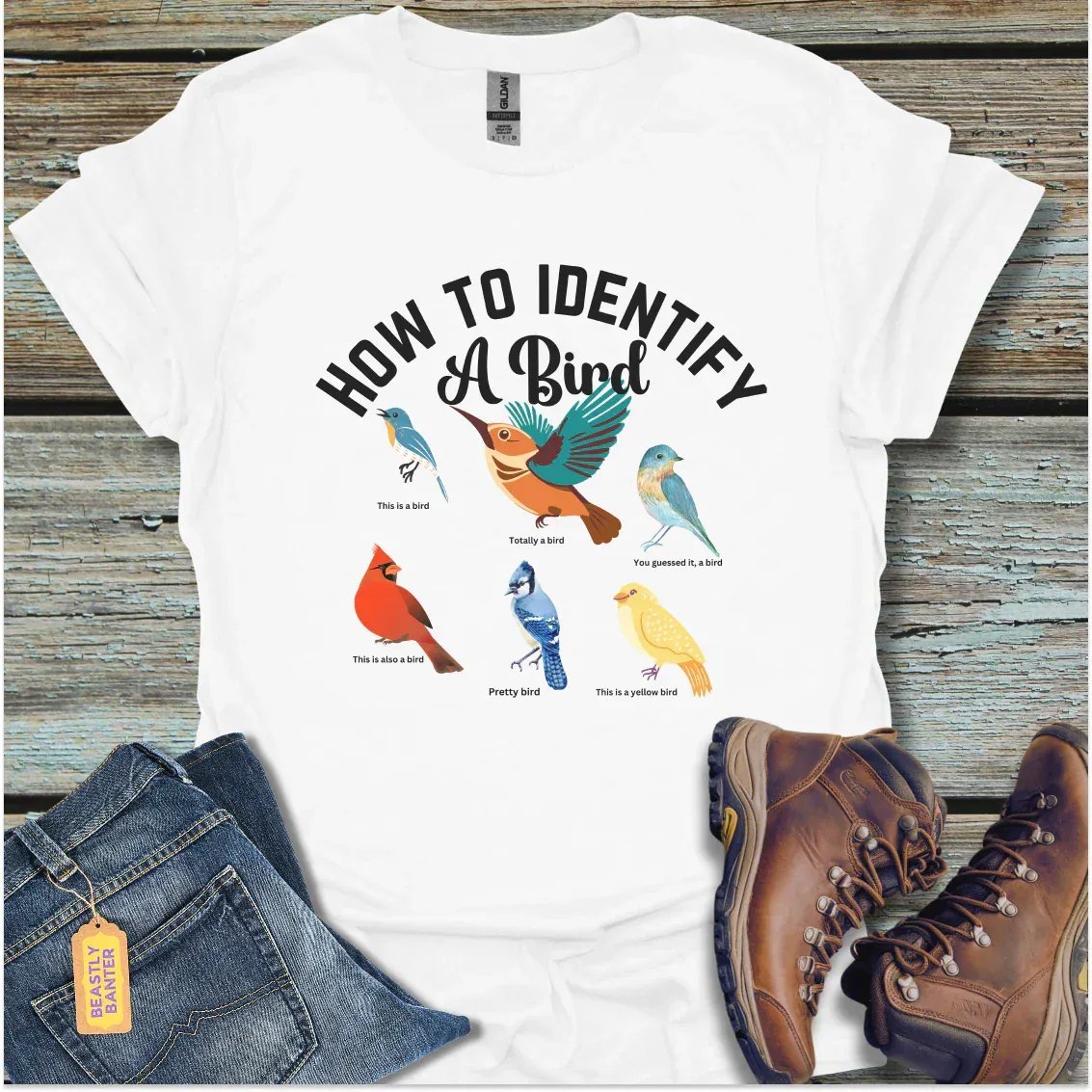 Birdwatching for Dummies T-Shirt - Beastly Banter