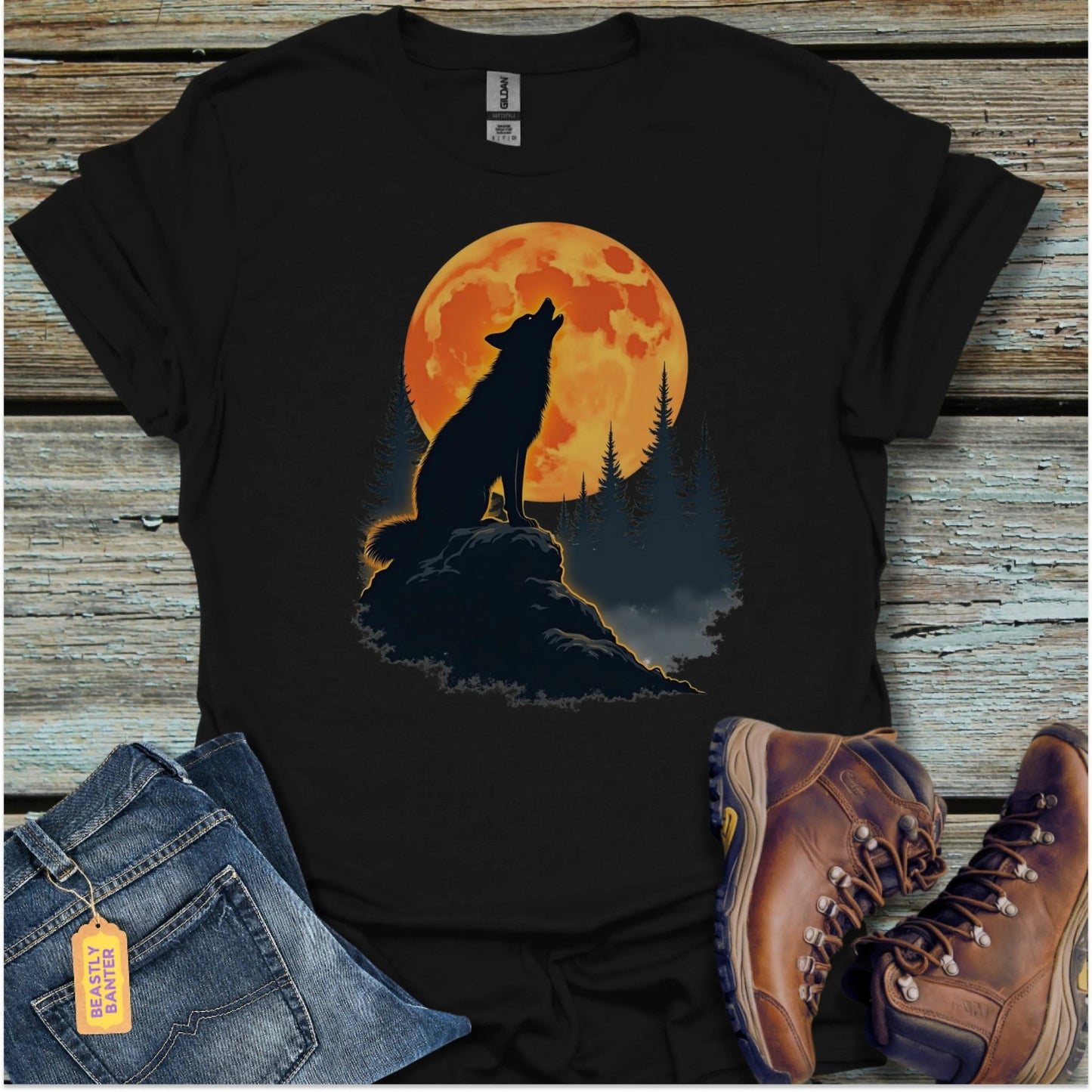 Howling Wolf at the Orange Moon - Beastly Banter