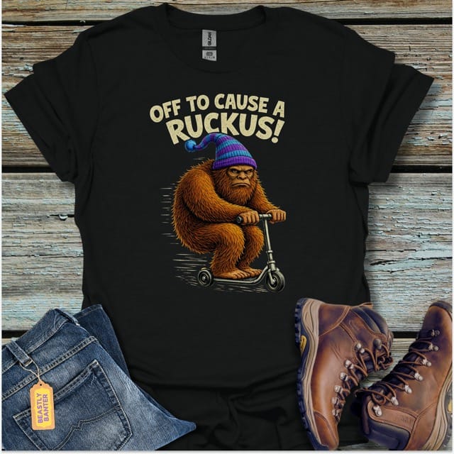 Causing Ruckus BigfootT-Shirt - Beastly Banter