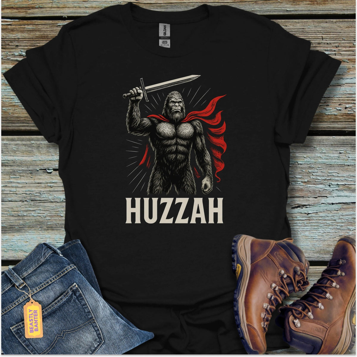 Bigfoot Huzzah T-Shirt - Beastly Banter