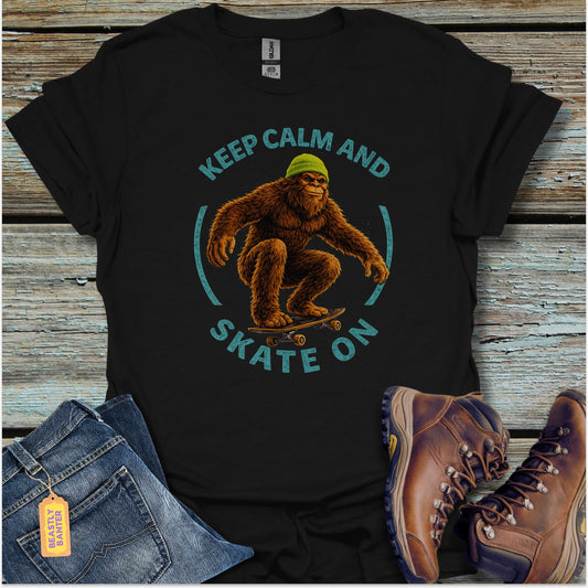 Bigfoot Skate On T-Shirt - Beastly Banter