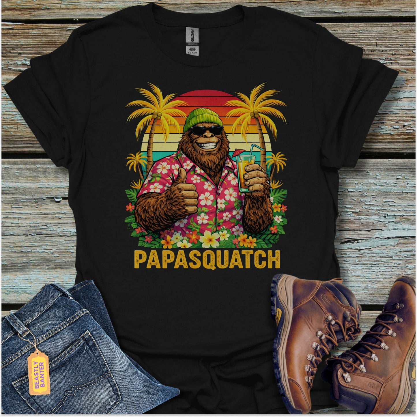 Best Dad Papasquatch T-Shirt