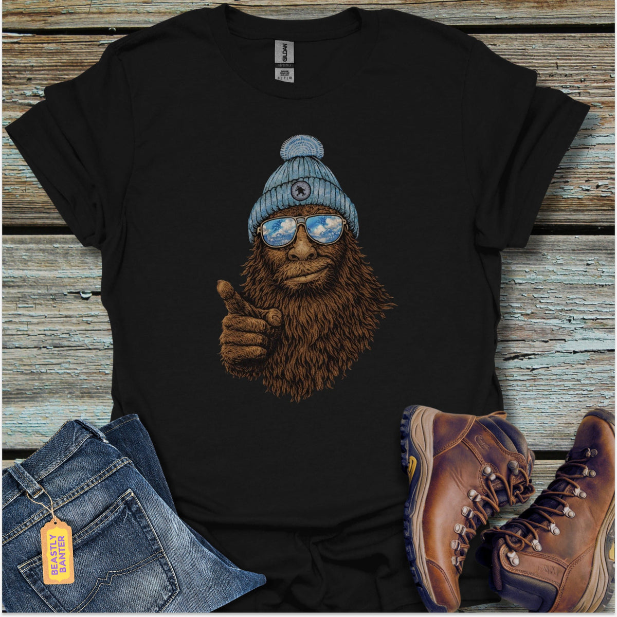 Bigfoot Reflections T-Shirt - Beastly Banter