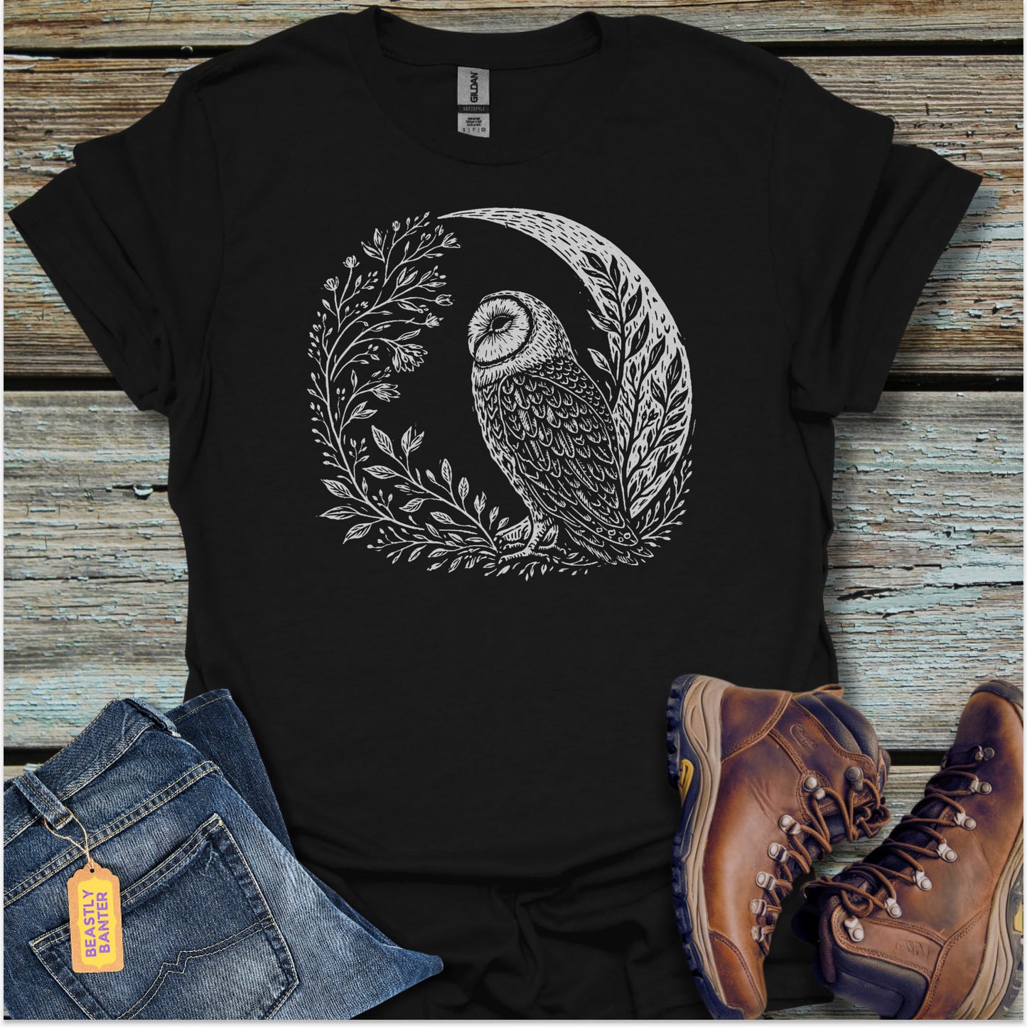Quiet Owl T-Shirt - Beastly Banter