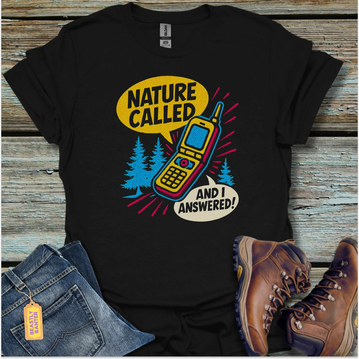 Nature Called Hiking T-Shirt - Beastly Banter