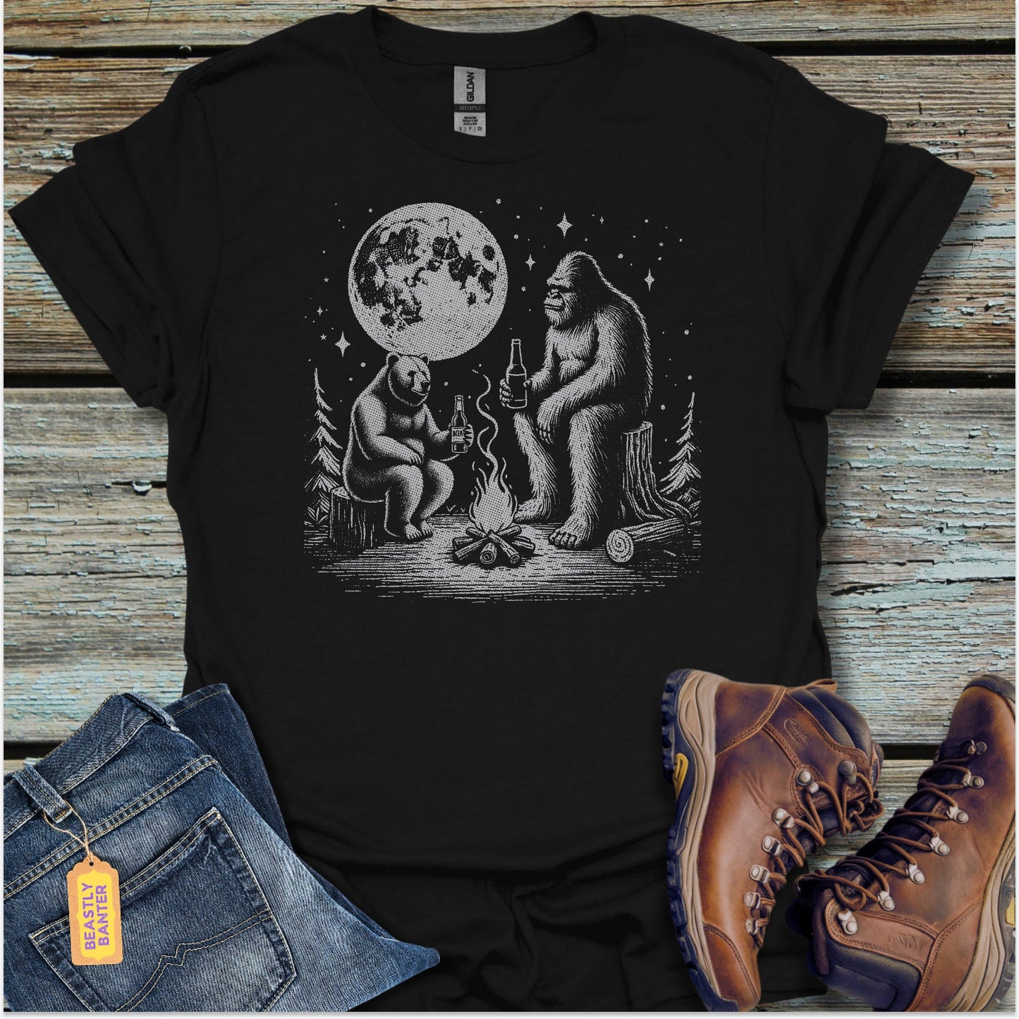 Beers with Bigfoot T-Shirt - Beastly Banter
