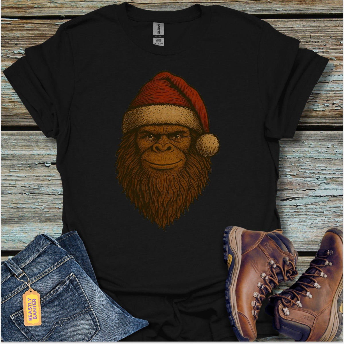 Bigfoot Santa T-Shirt - Beastly Banter