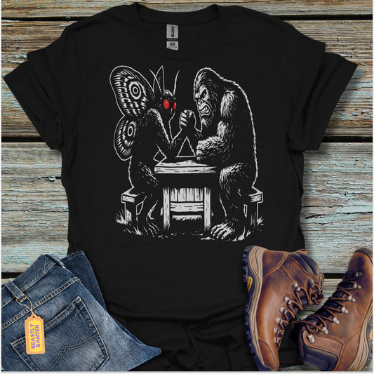 Mothman & Bigfoot Standoff T-Shirt