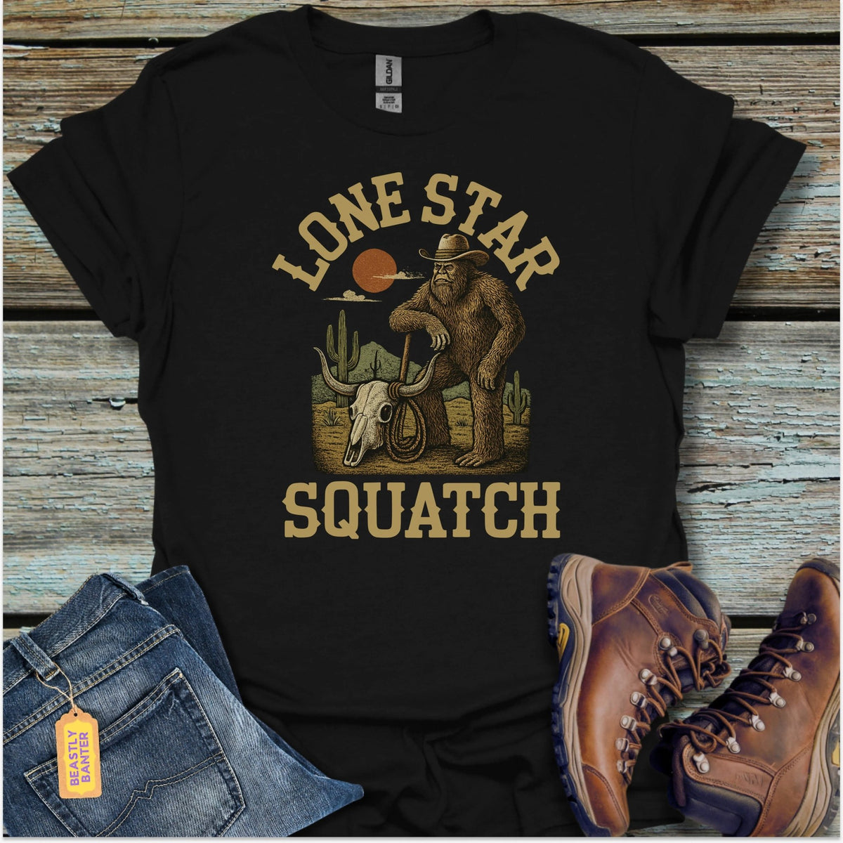 Lone Star Squatch T-Shirt - Beastly Banter