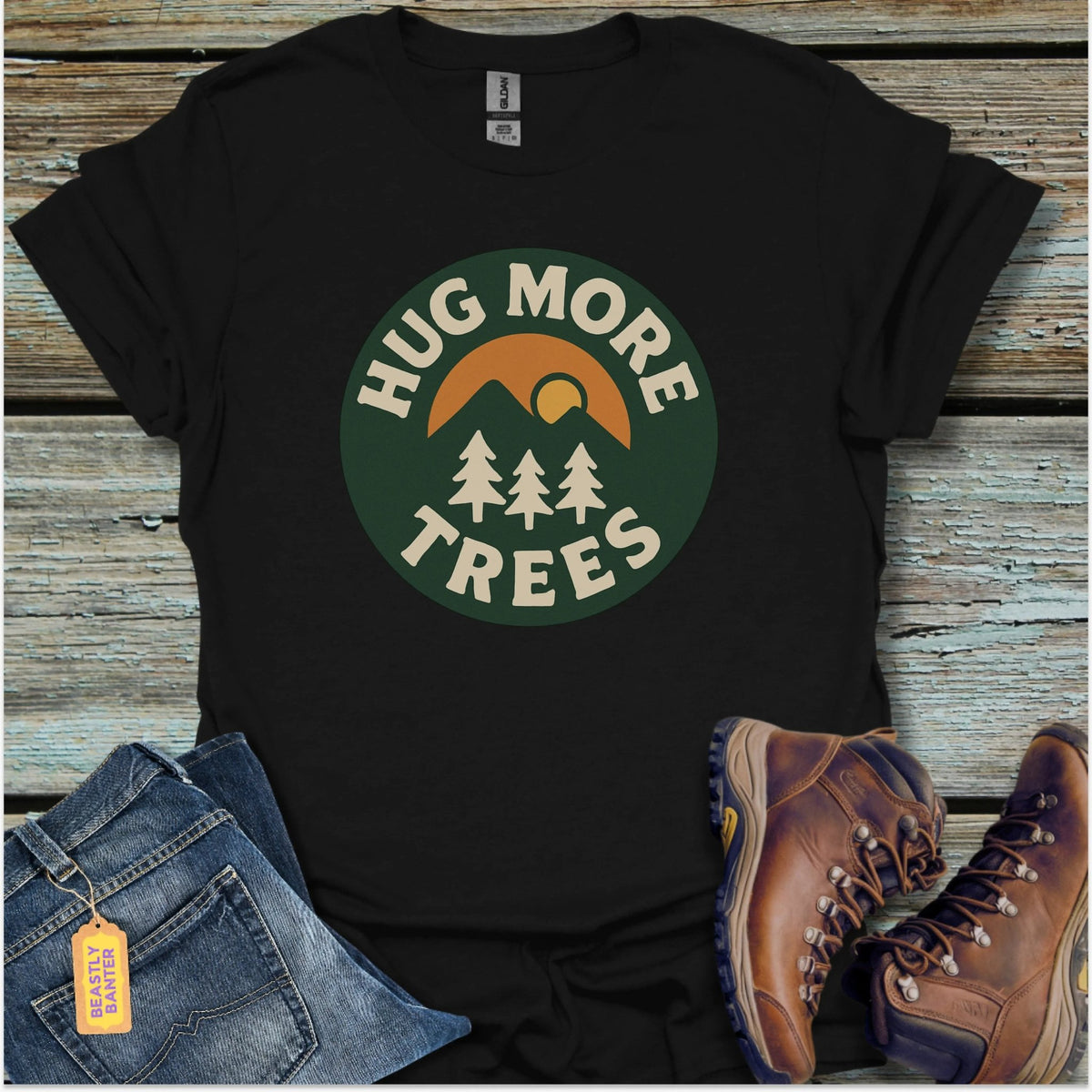 Hug More Trees Hiking T-Shirt - Beastly Banter