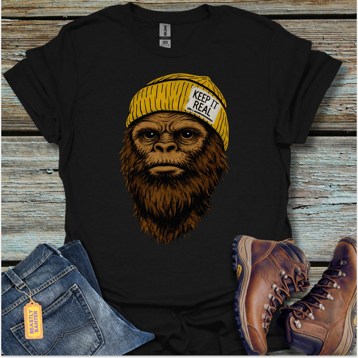 Keep It Real Bigfoot T-Shirt - Beastly Banter