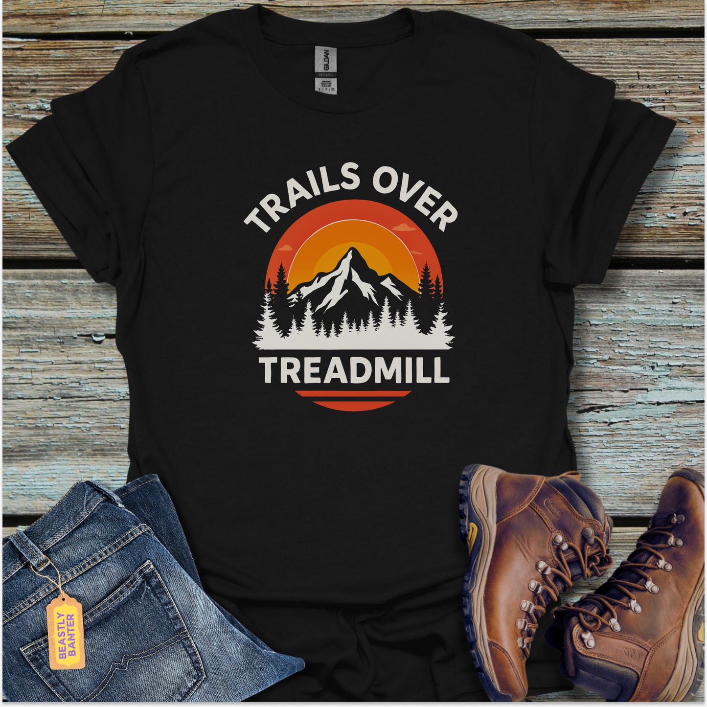 Trails Over Treadmills Hiking T-Shirt