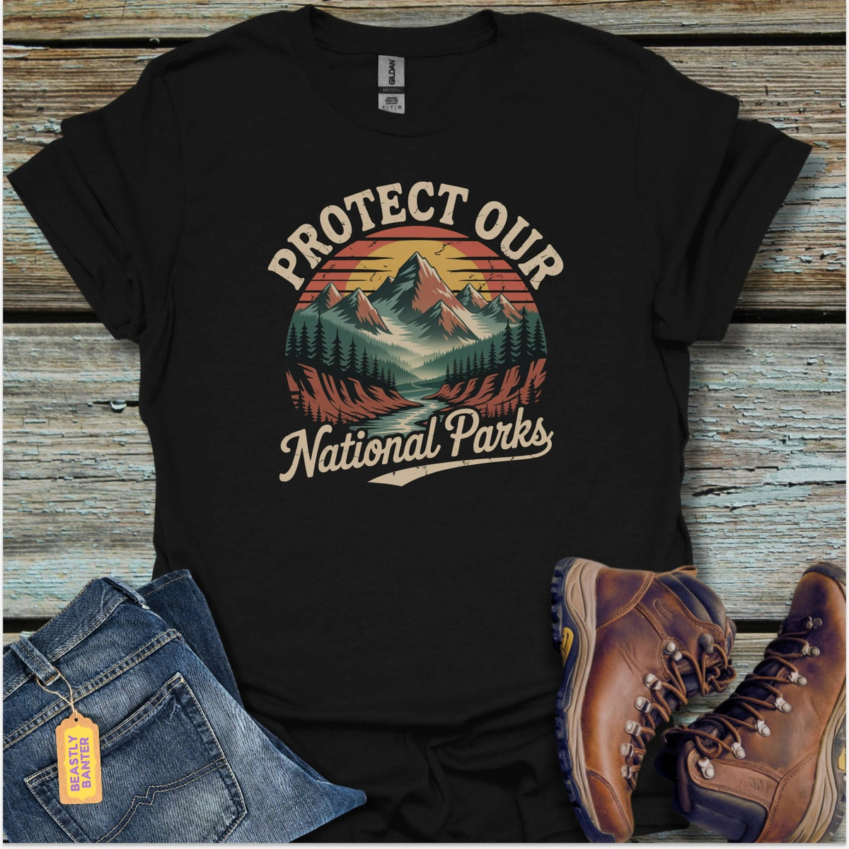 Protect Our Parks Hiking T-Shirt - Beastly Banter