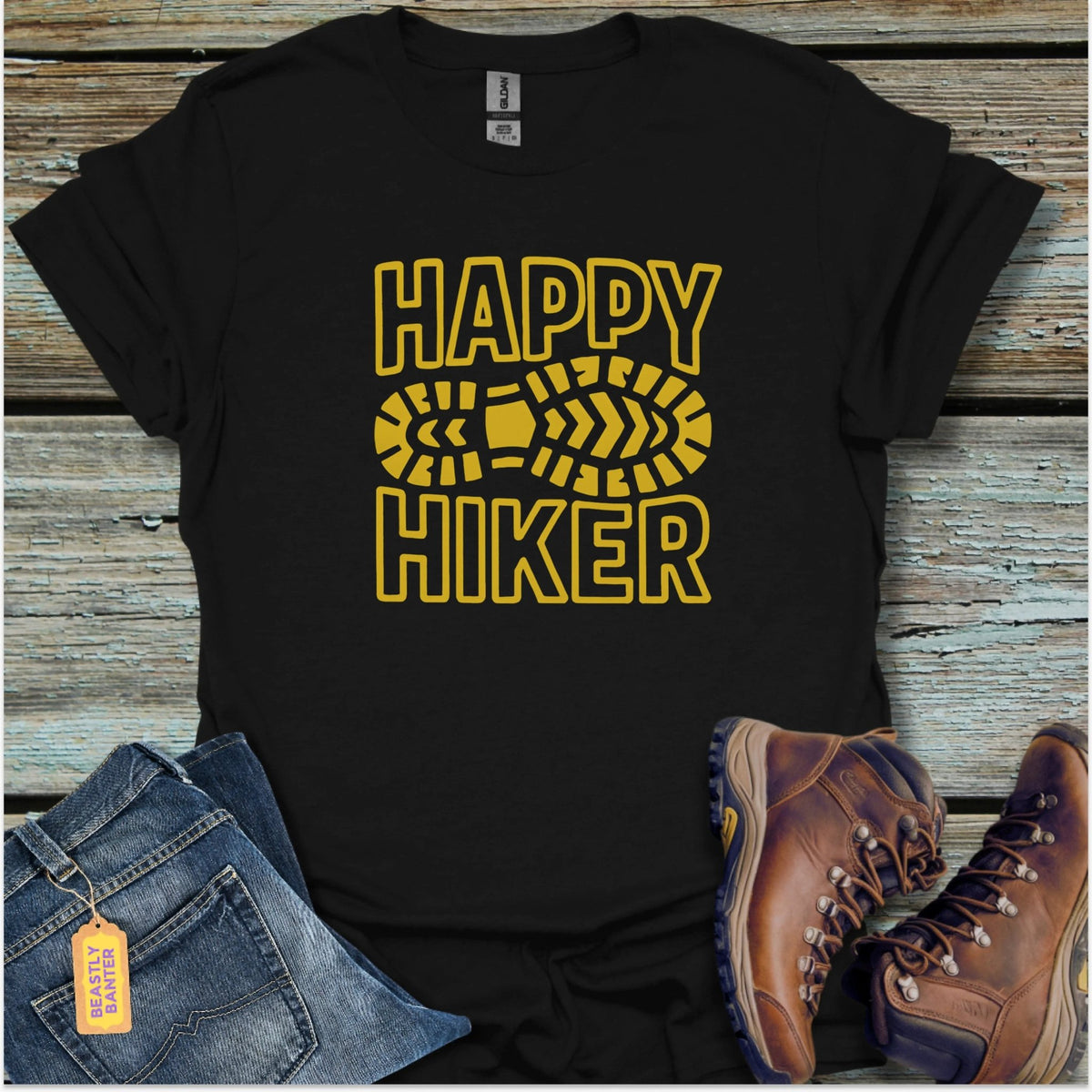 Happy Hiker T-Shirt - Beastly Banter
