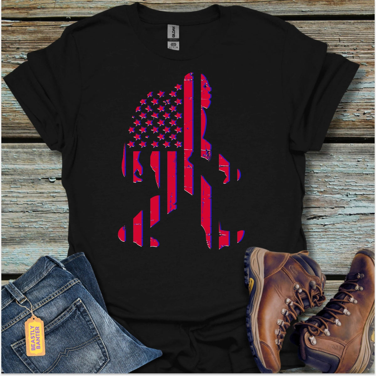 Bigfoot American Pride T-Shirt - Beastly Banter