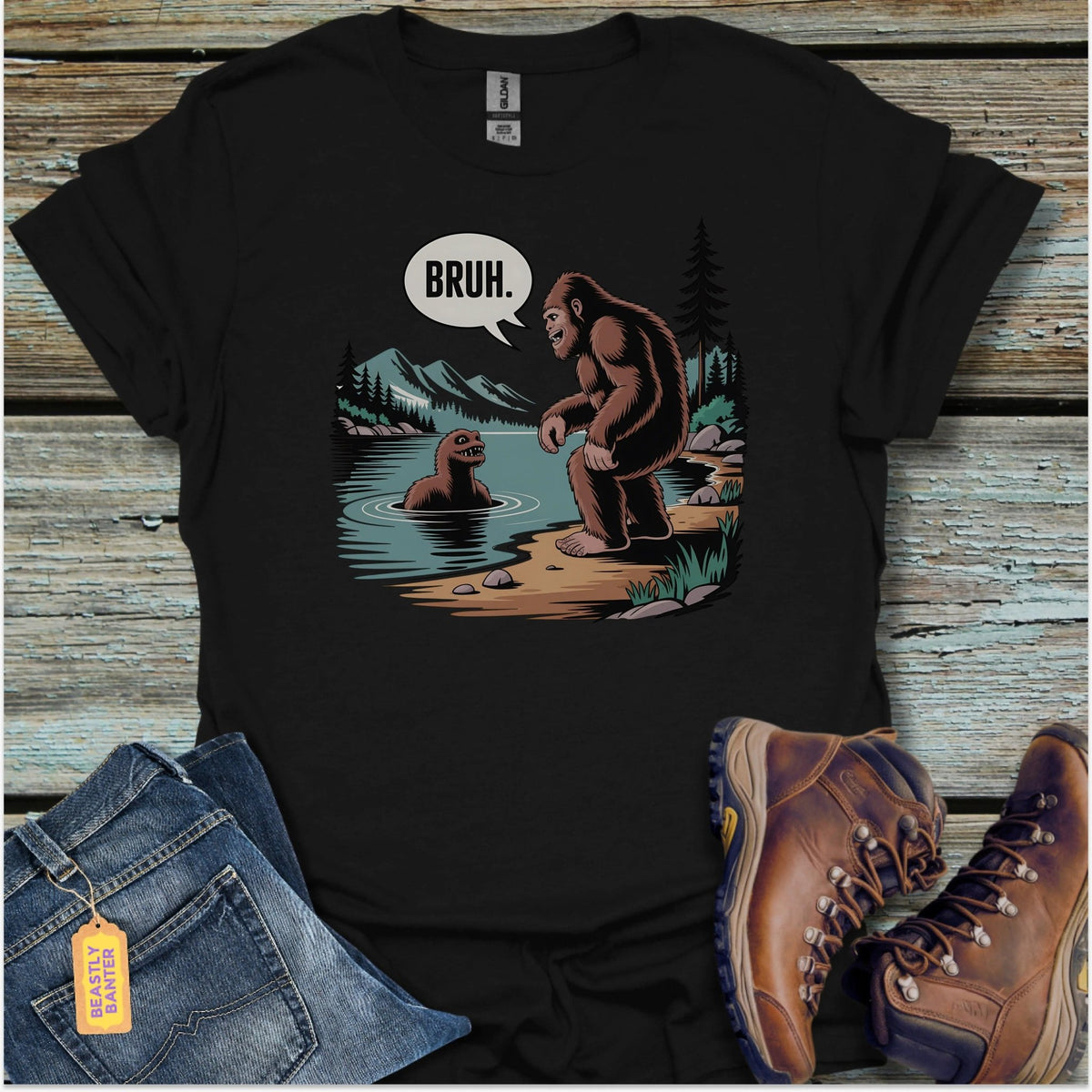 Bigfoot Bruh T-Shirt - Beastly Banter