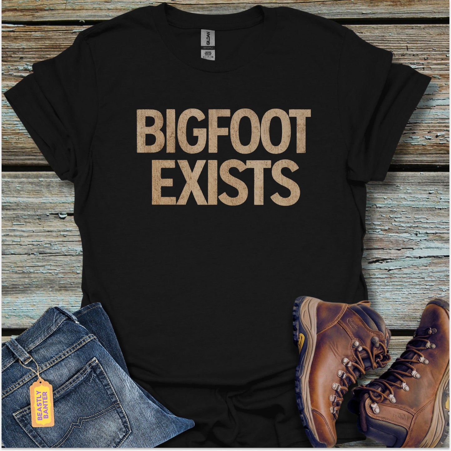 Bigfoot Exists T-Shirt - Beastly Banter