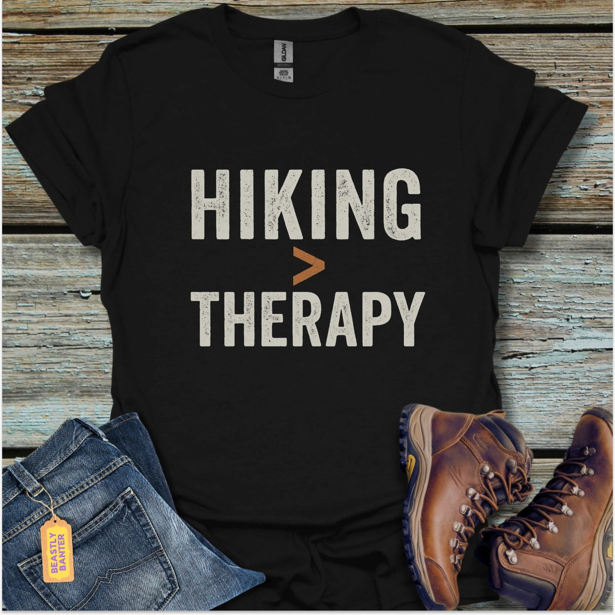 Hiking > Therapy T-Shirt - Beastly Banter