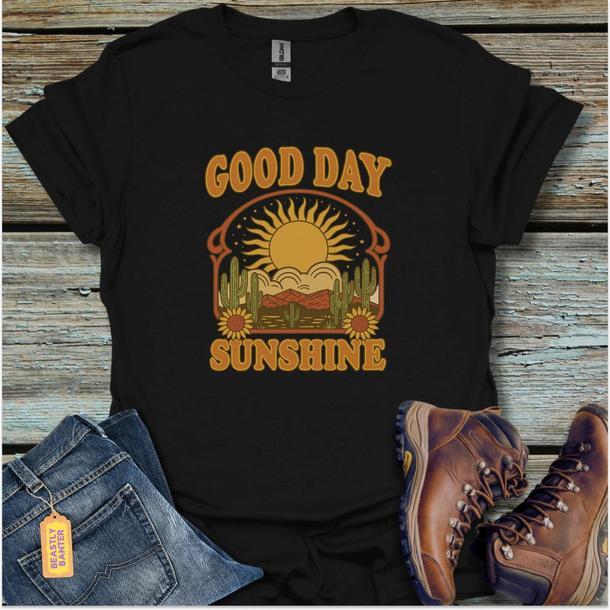 Good Day Sunshine Hiking T-Shirt - Beastly Banter
