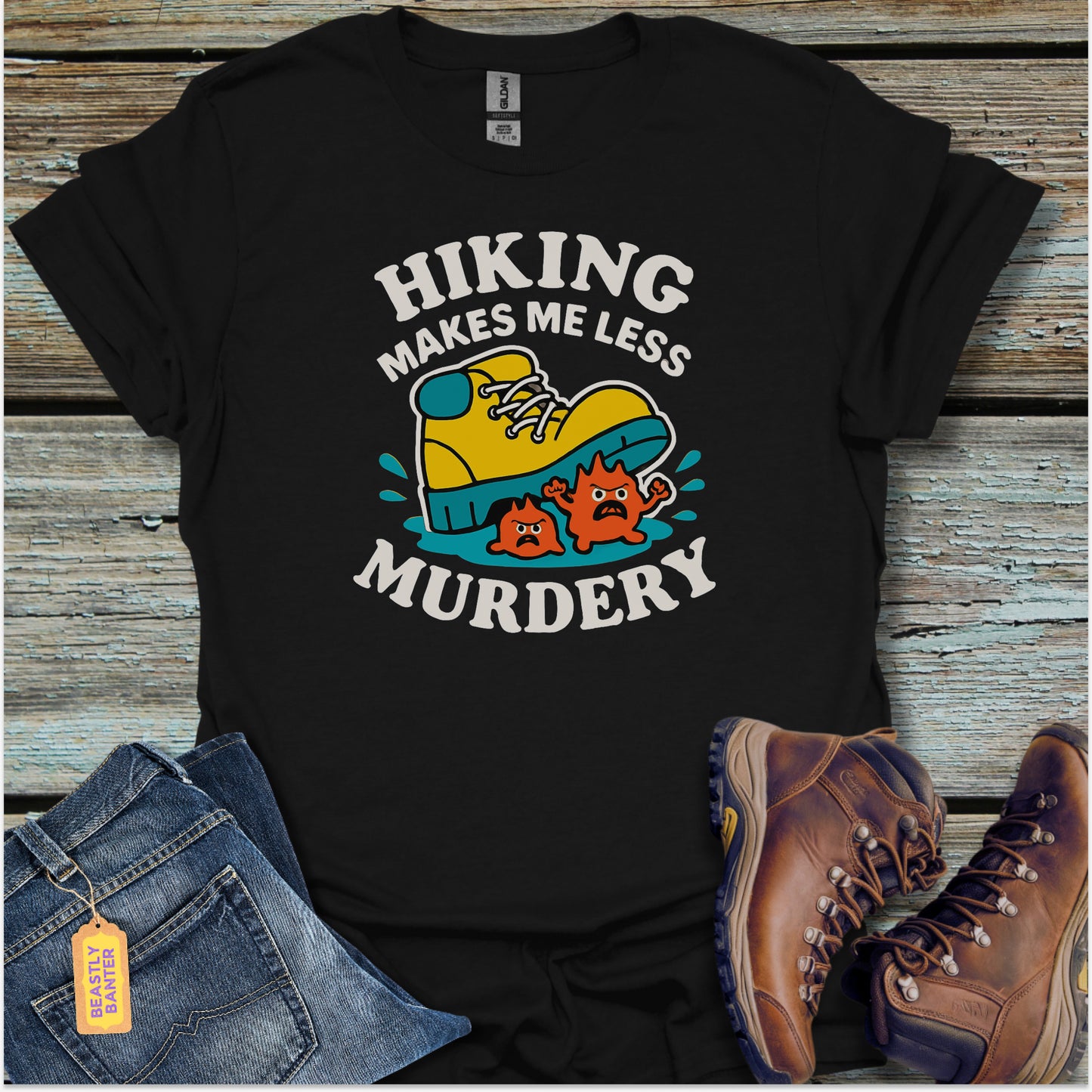 Less Murdery Hiker T-Shirt