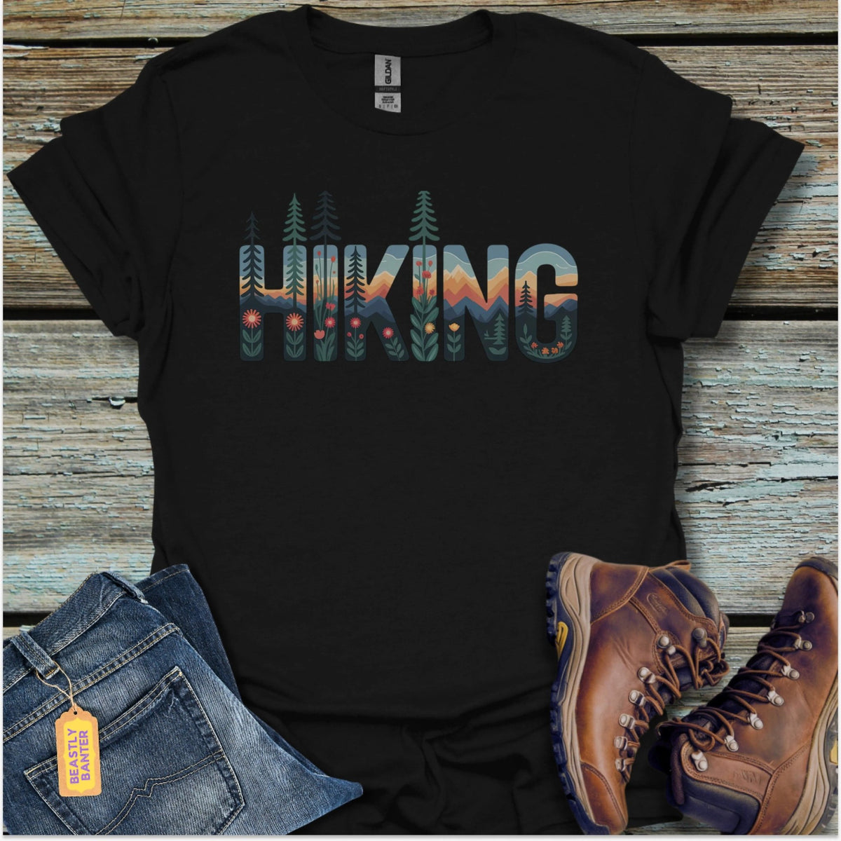 HIKING Wildflower Trail Edition T-Shirt - Beastly Banter