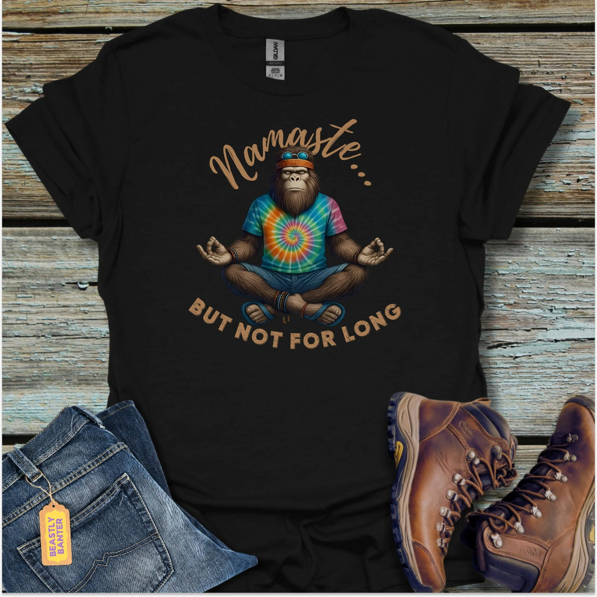 Bigfoot Namaste T-Shirt - Beastly Banter