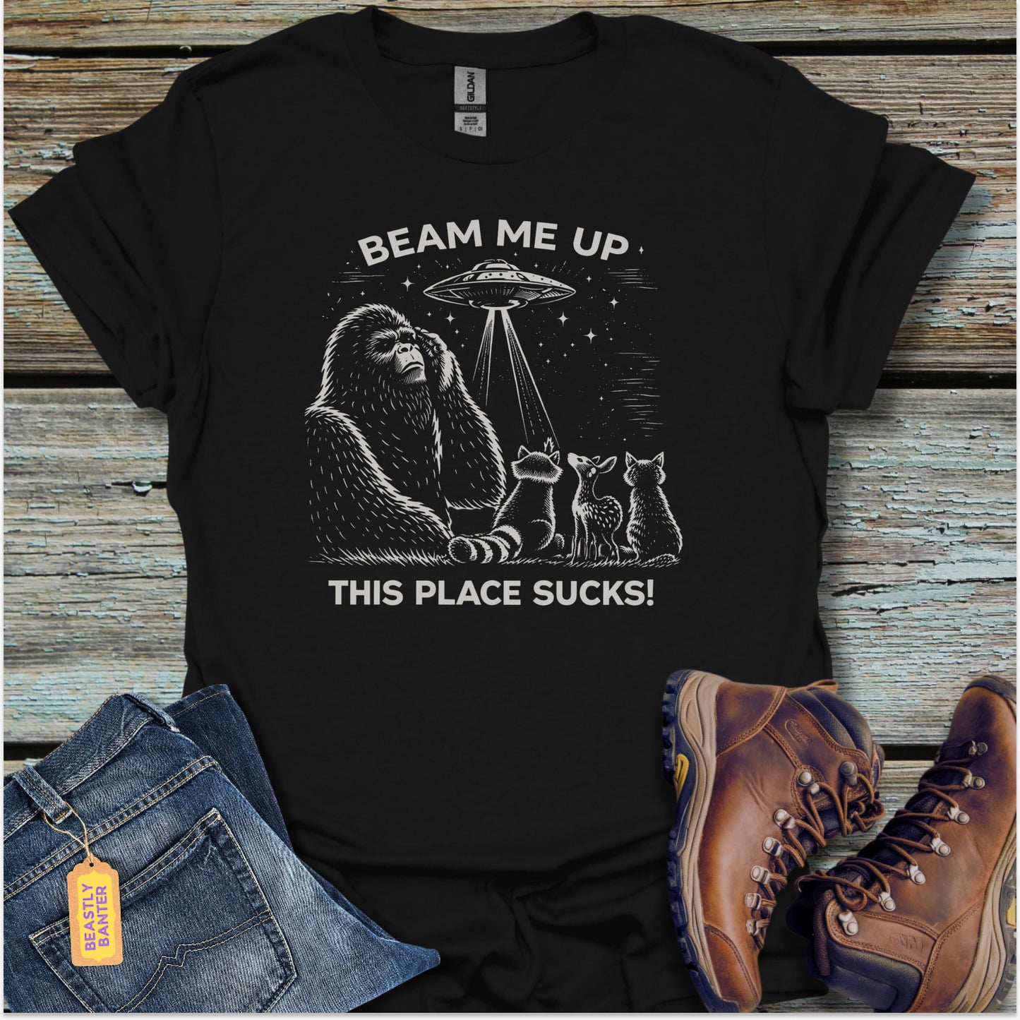 Beam Me Up, I’m Done T-Shirt - Beastly Banter