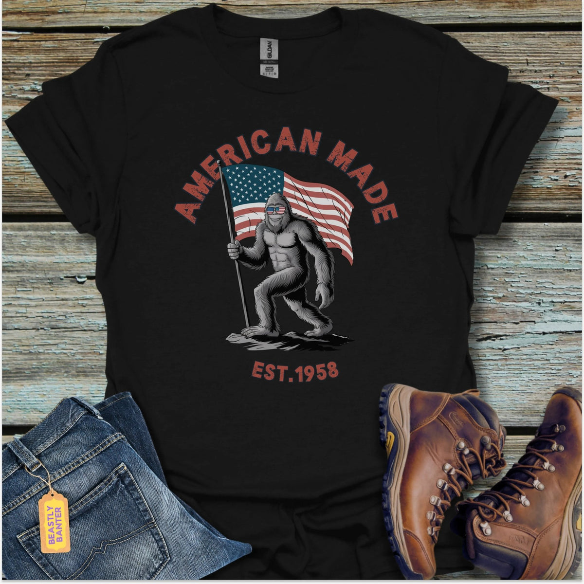 American Made Bigfoot T-Shirt - Beastly Banter