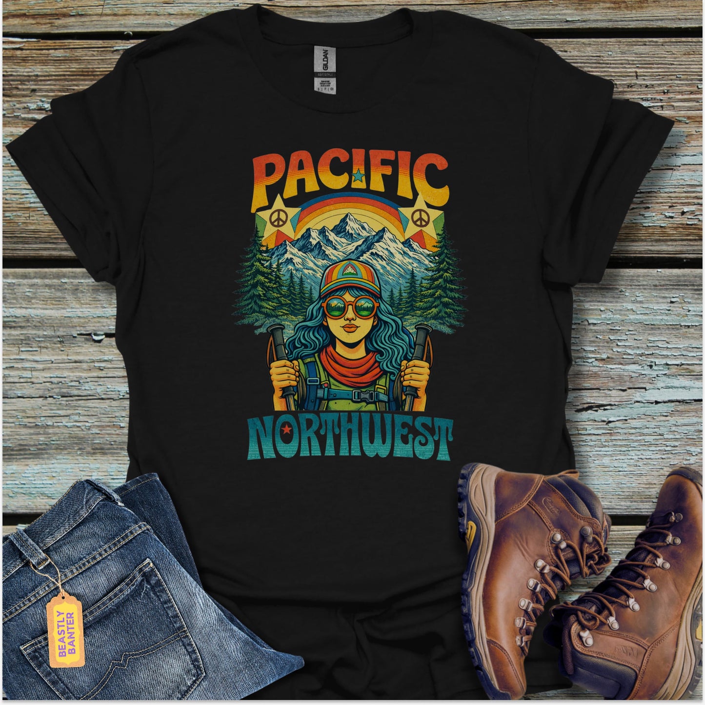 Pacific Northwest Hiking T-Shirt - Beastly Banter