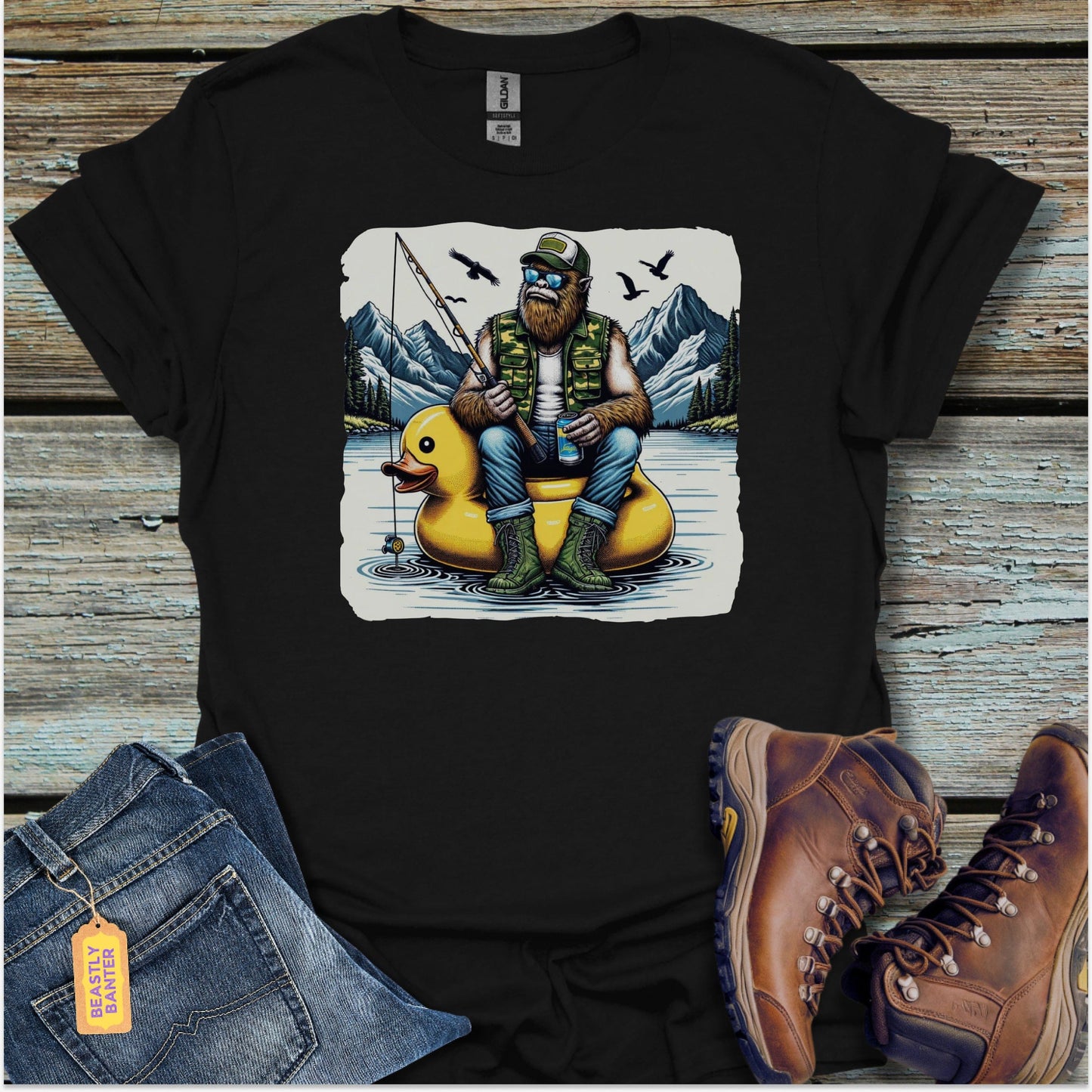 Bigfoot Fishin T-Shirt - Beastly Banter