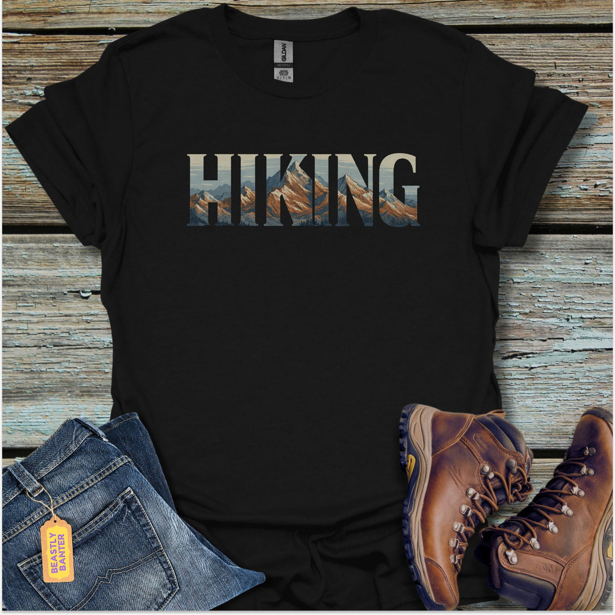 Hiking Mountain Tops T-Shirt - Beastly Banter