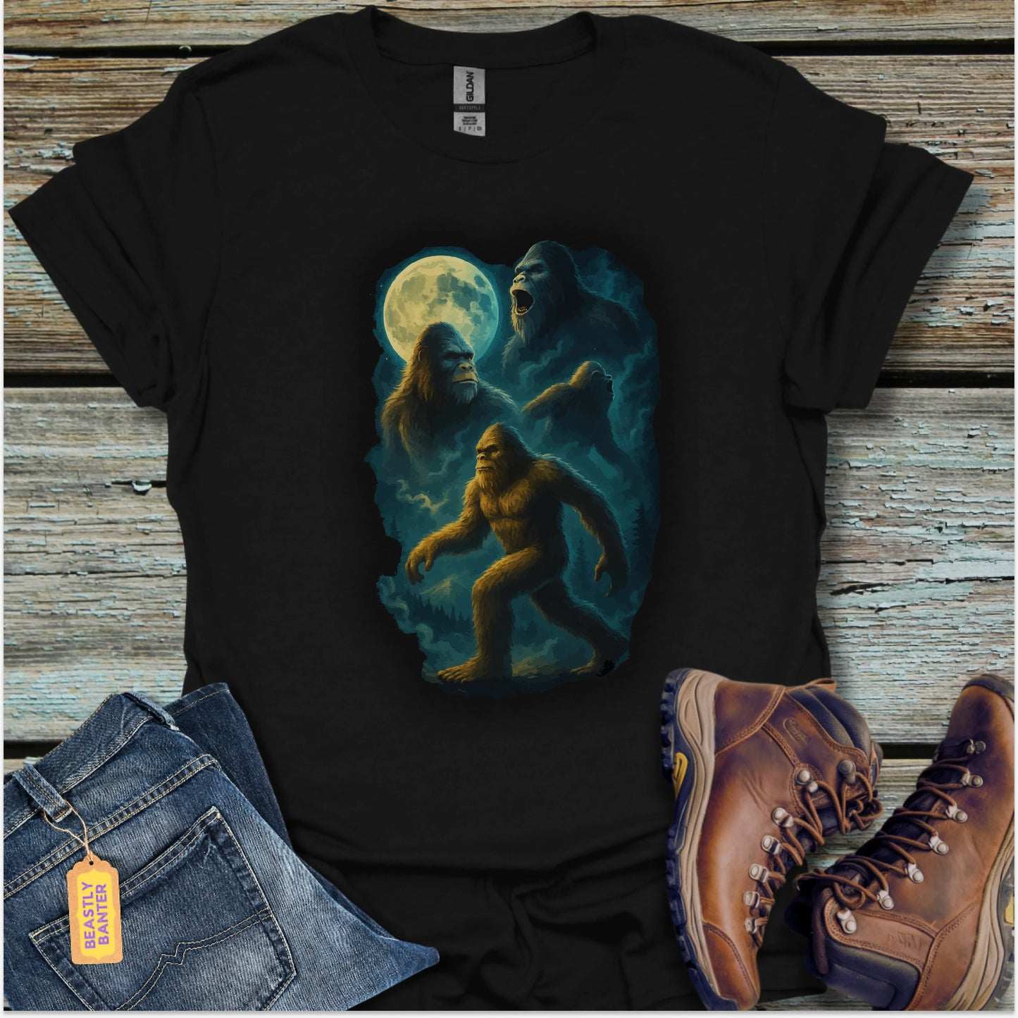 Full Moon Bigfoot T-Shirt